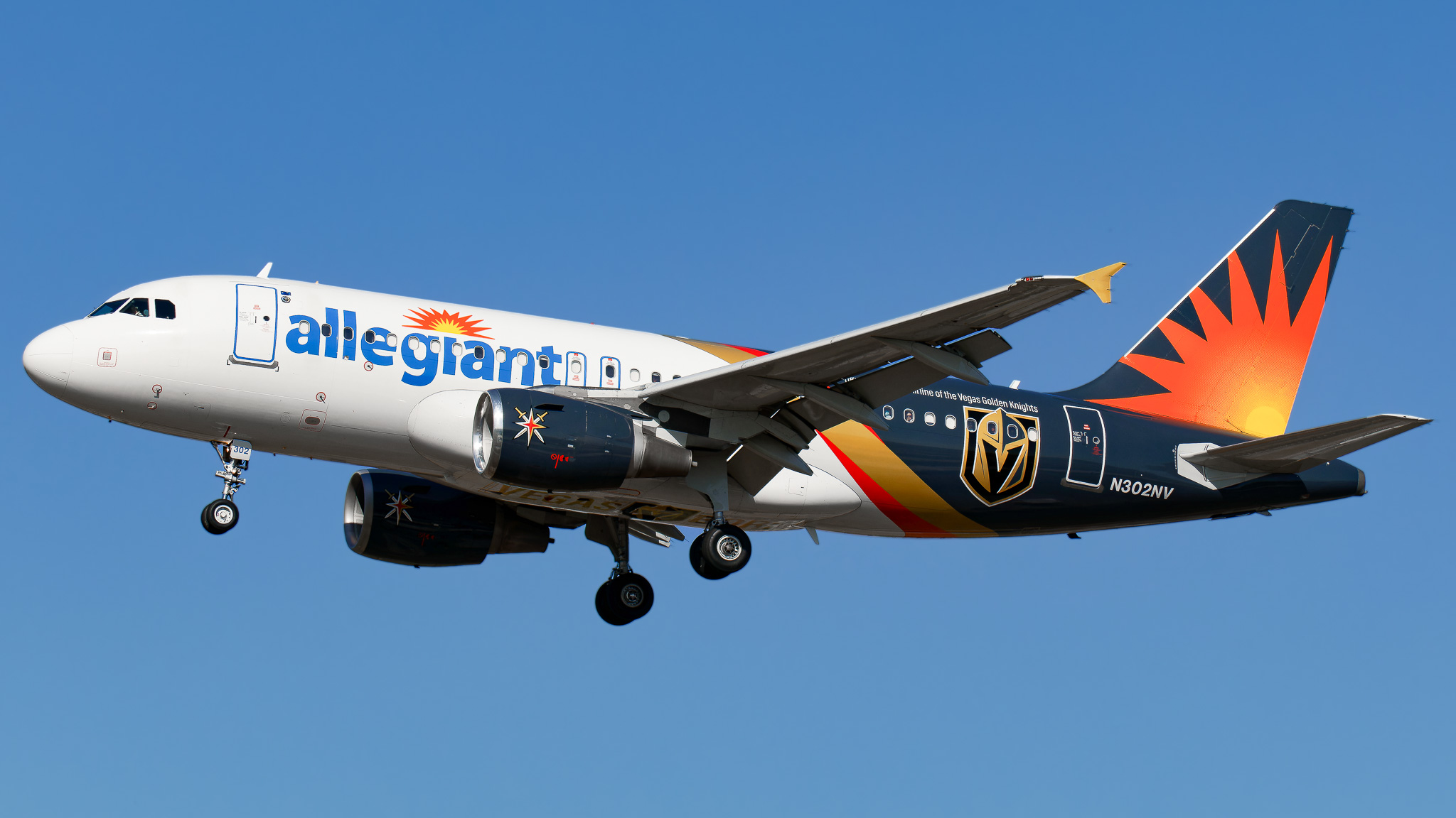 Full size: Allegiant Airlines Airbus A319 N302NV at St. Petersburg Clearwater International Airport
