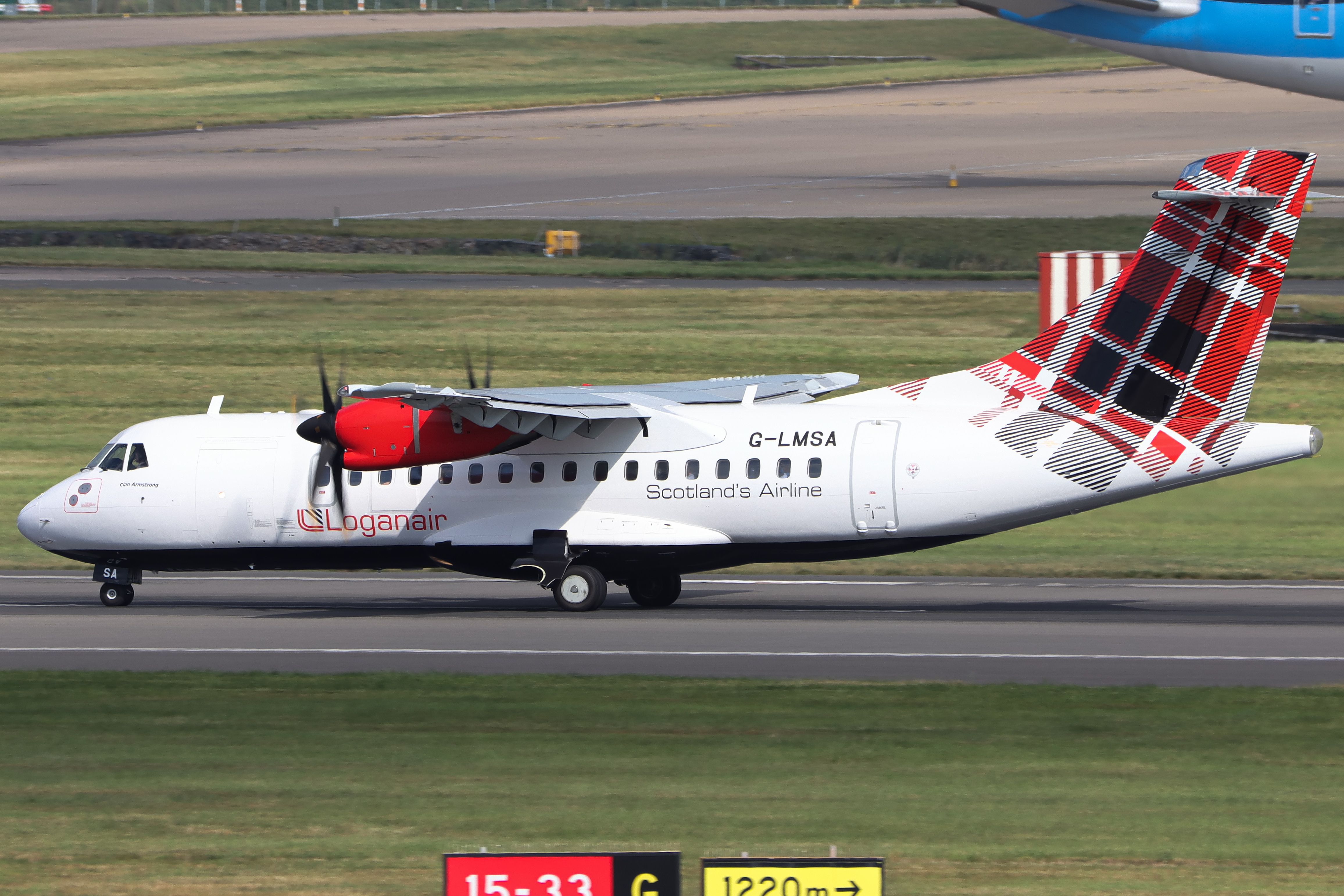 Full size: Loganair ATR 42-600 G-LMSA at Birmingham Airport