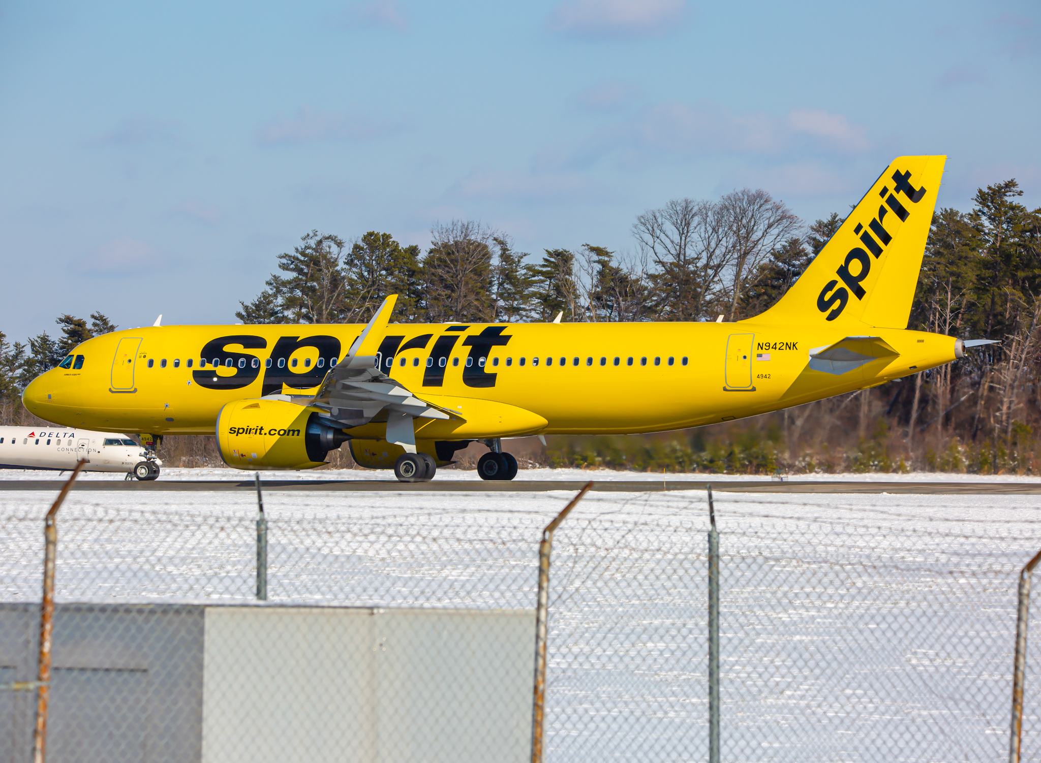 Full size: Spirit Airlines Airbus A320NEO N942NK at Baltimore/Washington International Thurgood Marshall Airport