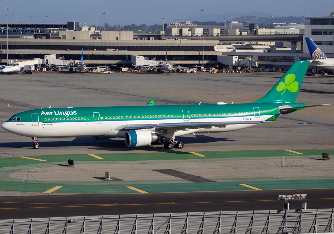 Full size: Aer Lingus Airbus A330-300 EI-GAJ at San Francisco International Airport