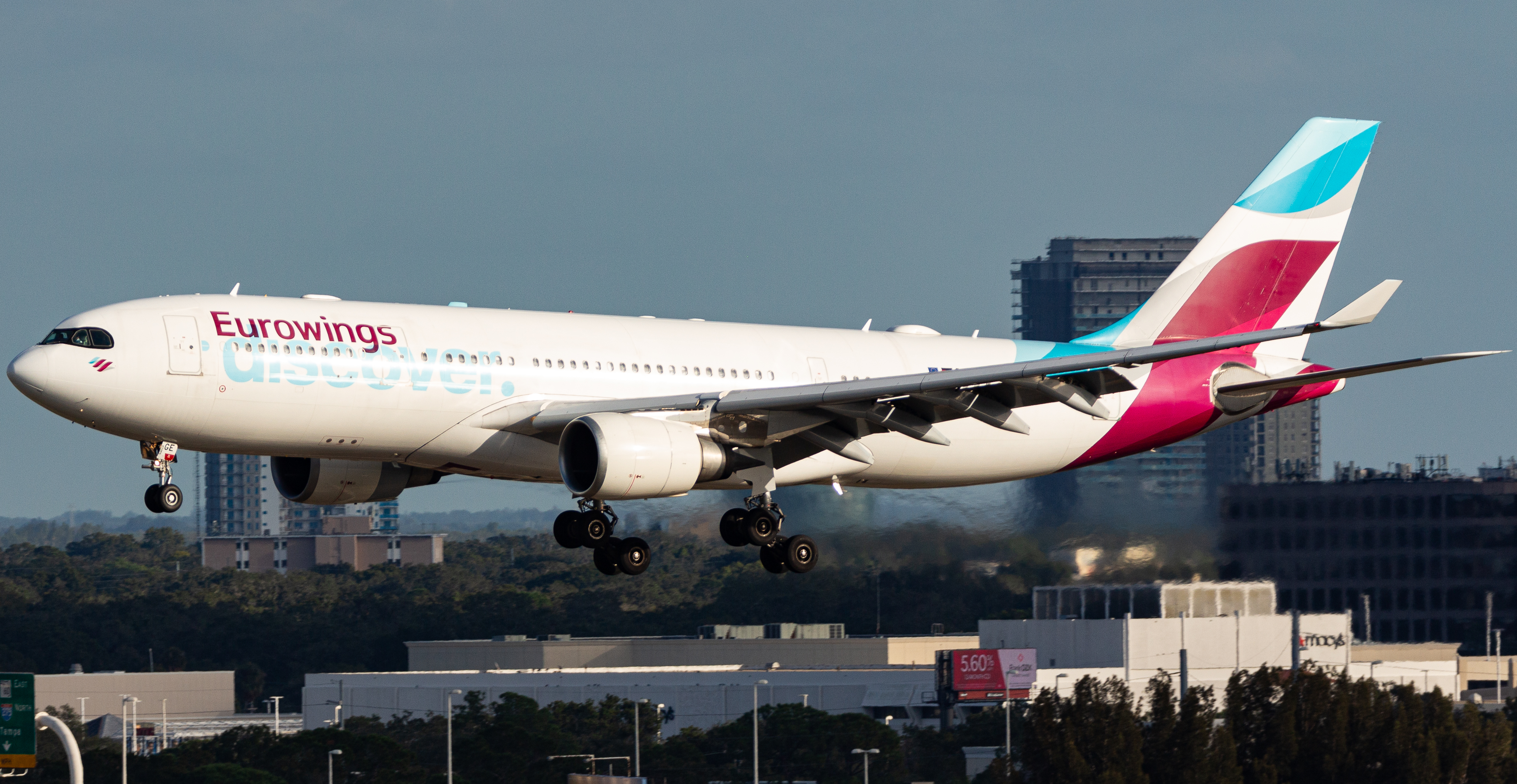 Full size: Eurowings Airbus A330-200 D-AXGE at Tampa International Airport