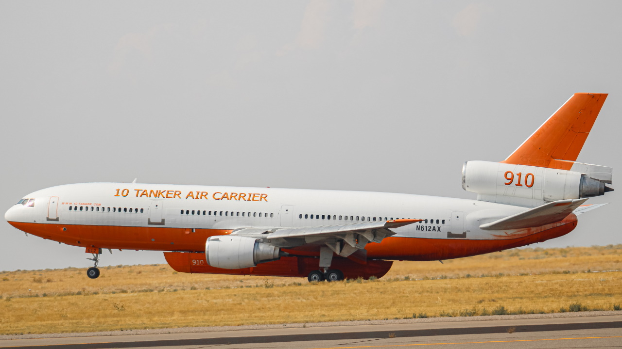 Full size: 10 tanker air carrier   McDonnell Douglas DC-10 N612AX at Pocatello Regional Airport