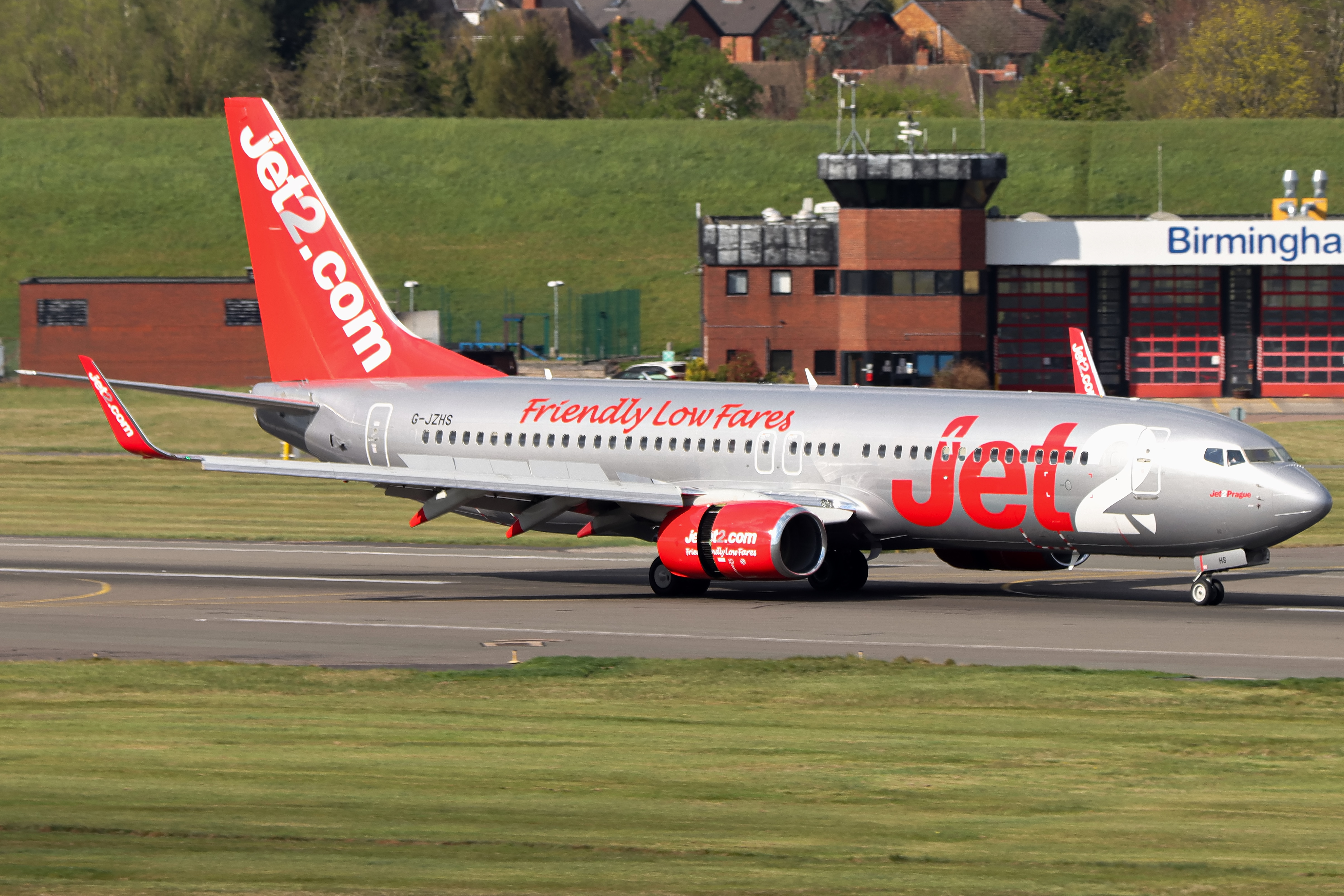 Full size: Jet2 Boeing 737-800 G-JZHS at Birmingham Airport