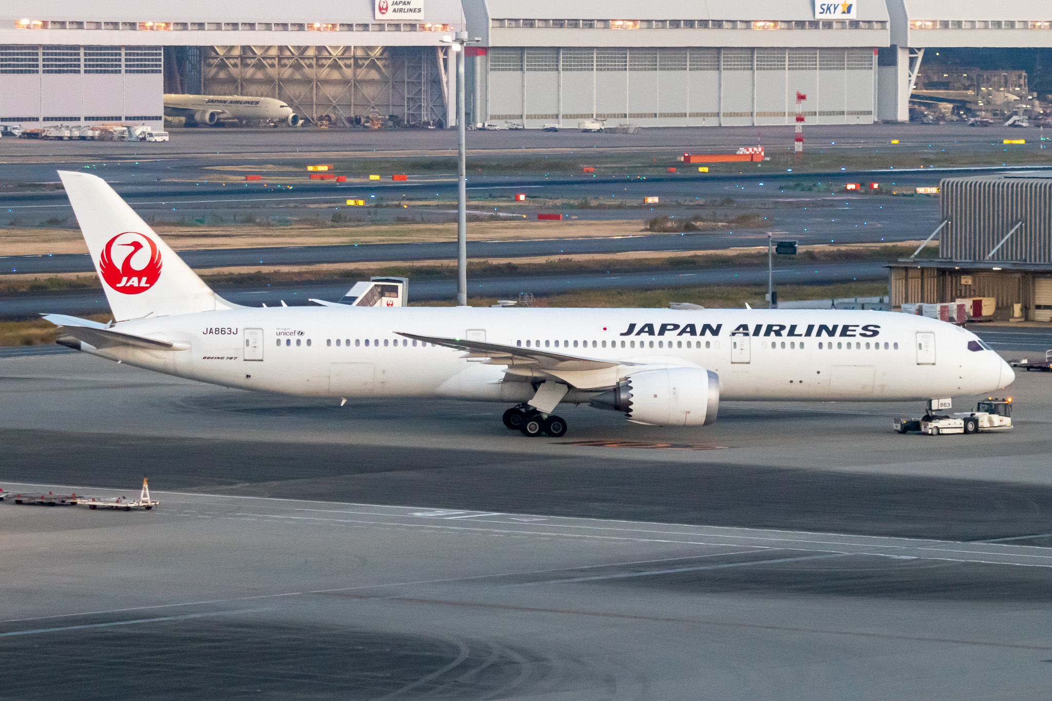 Full size: Japan Airlines Boeing 787-9 JA863J at Tokyo-Haneda Airport