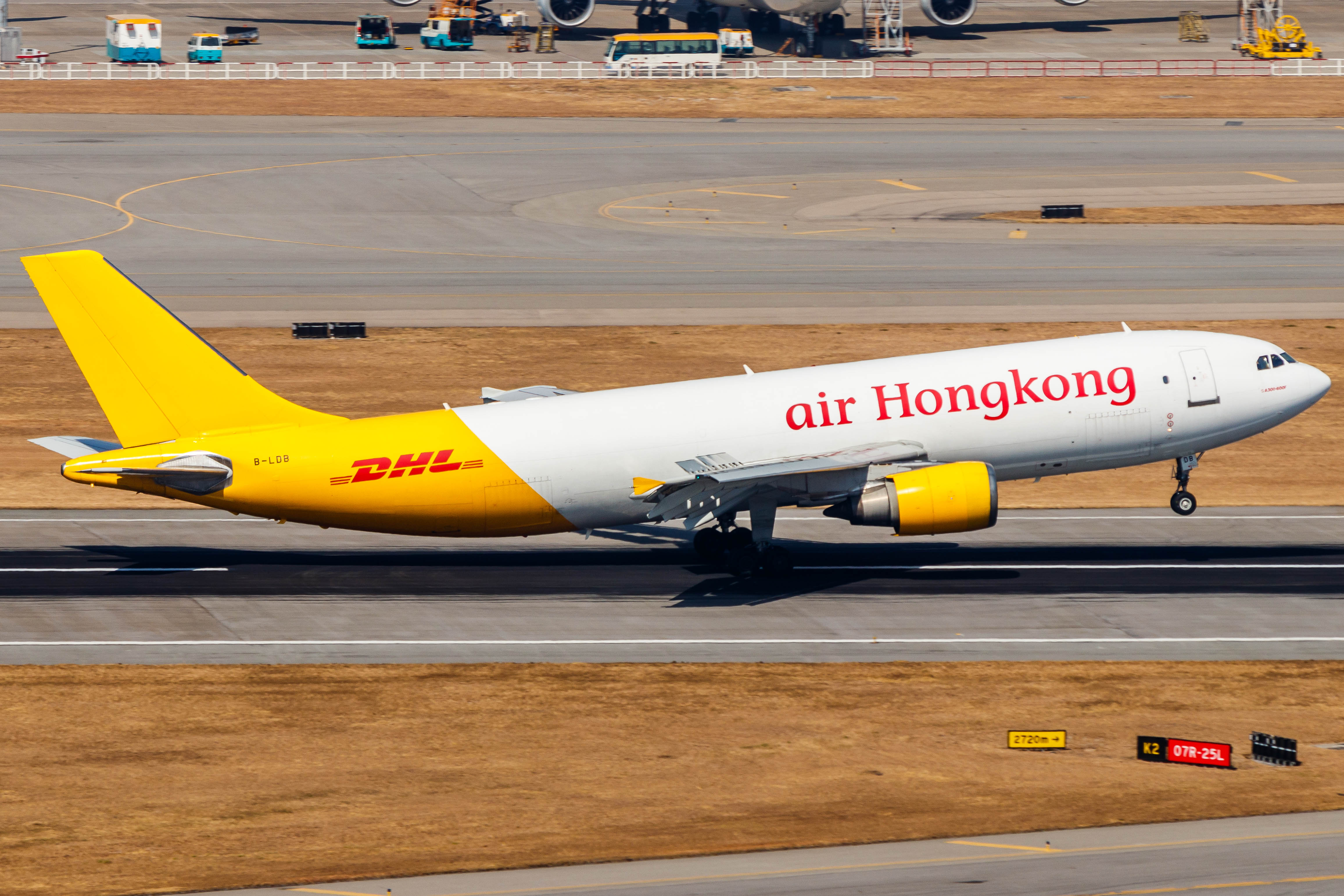 Full size: Air Hong Kong Airbus A300F-600 B-LDB at Hong Kong International Airport