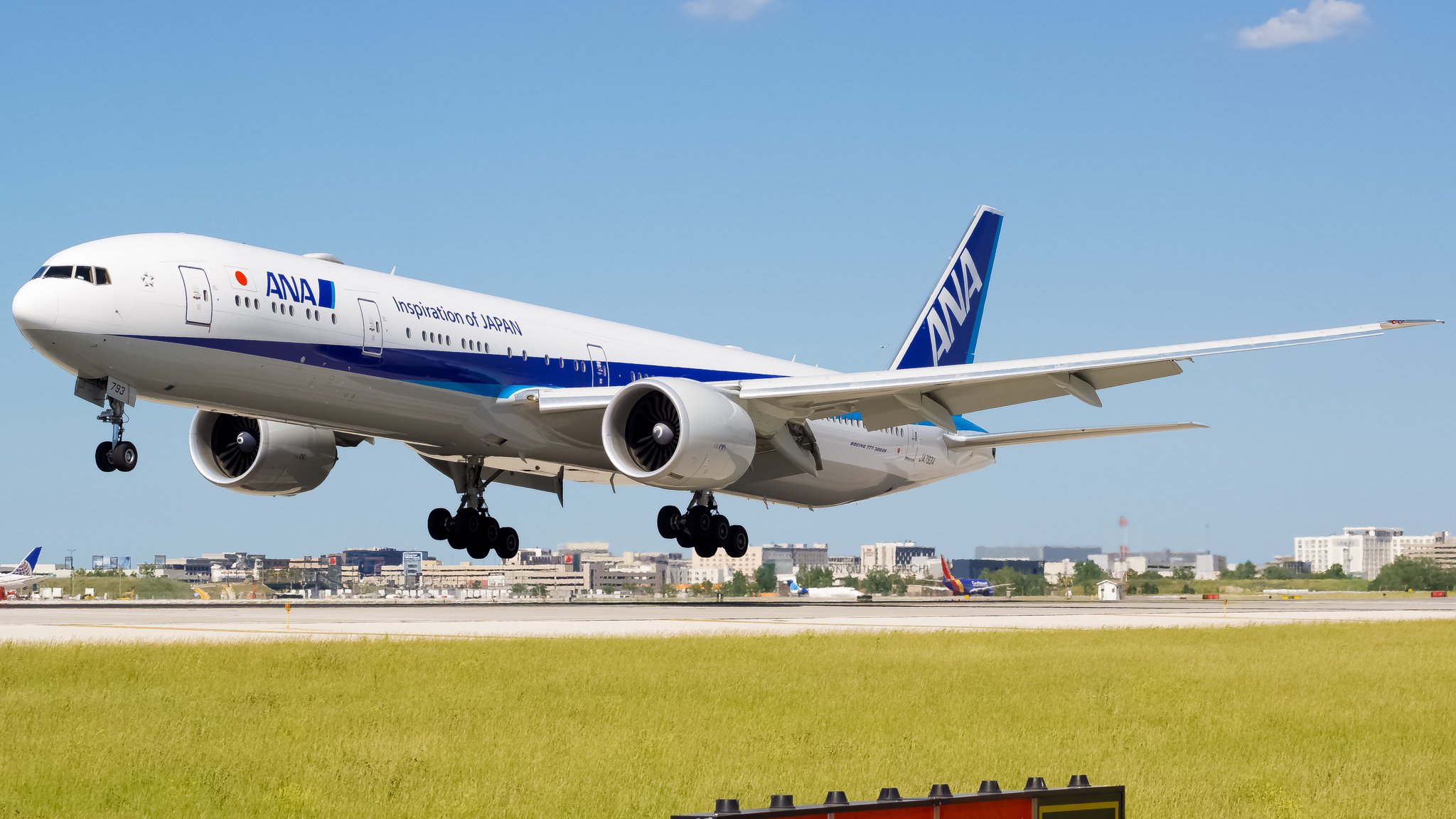 Full size: All Nippon Airways Boeing 777-300 JA793A at Chicago O'Hare International Airport