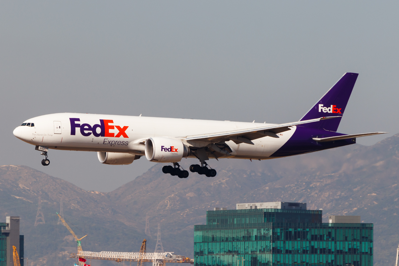 Full size: FedEx Boeing 777-F N888FD at Hong Kong International Airport
