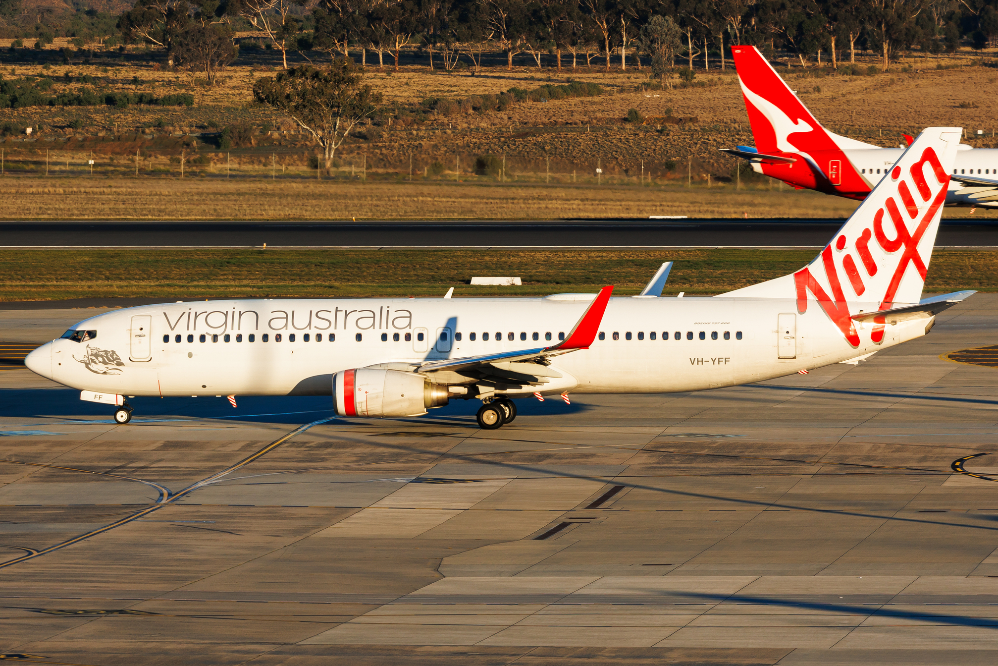 Full size: Virgin Australia Boeing 737-800 VH-YFF at Melbourne Airport