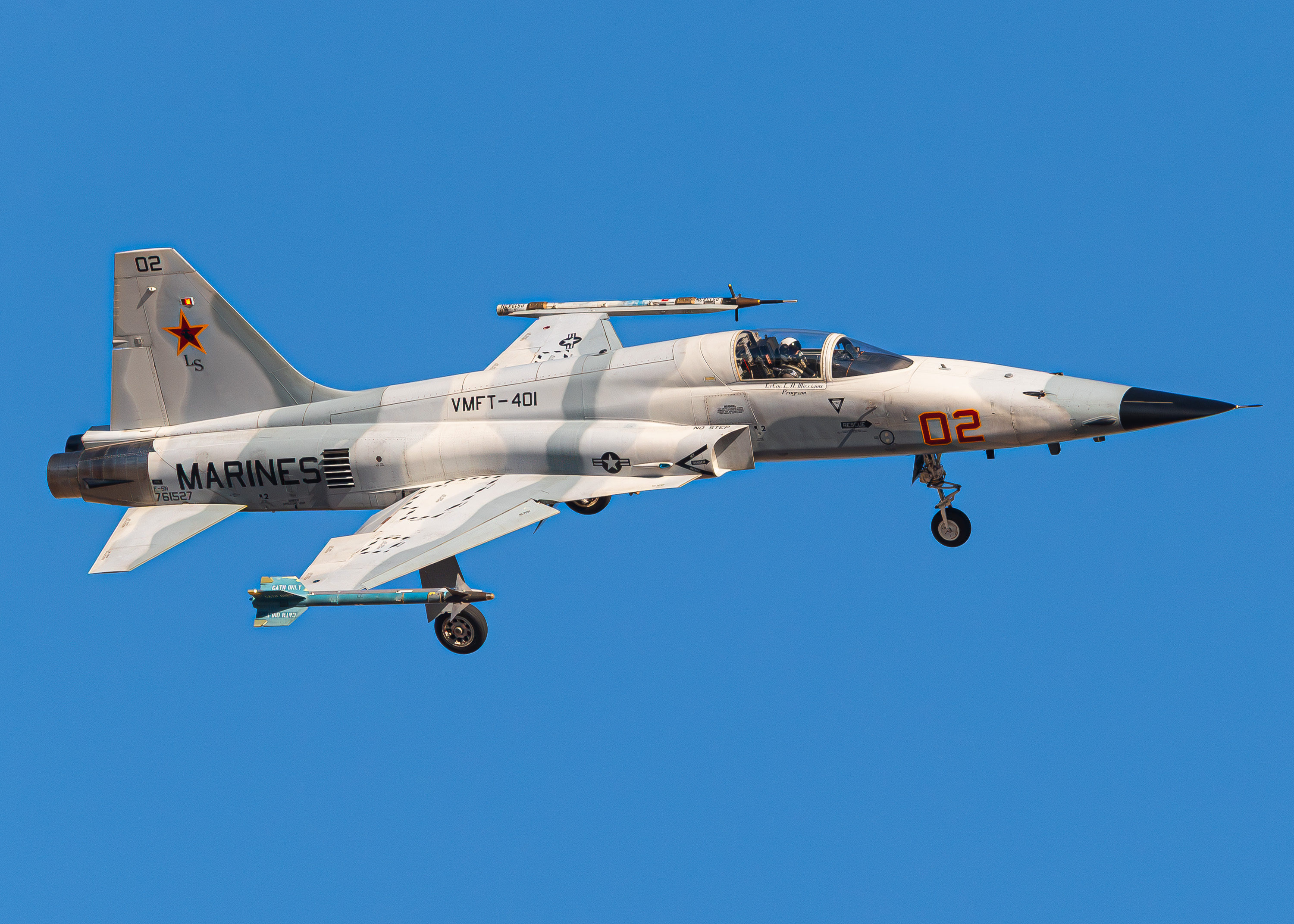 Full size: USMC - United States Marine Corp Northrop F-5N Tiger II 761527 at Nellis Air Force Base