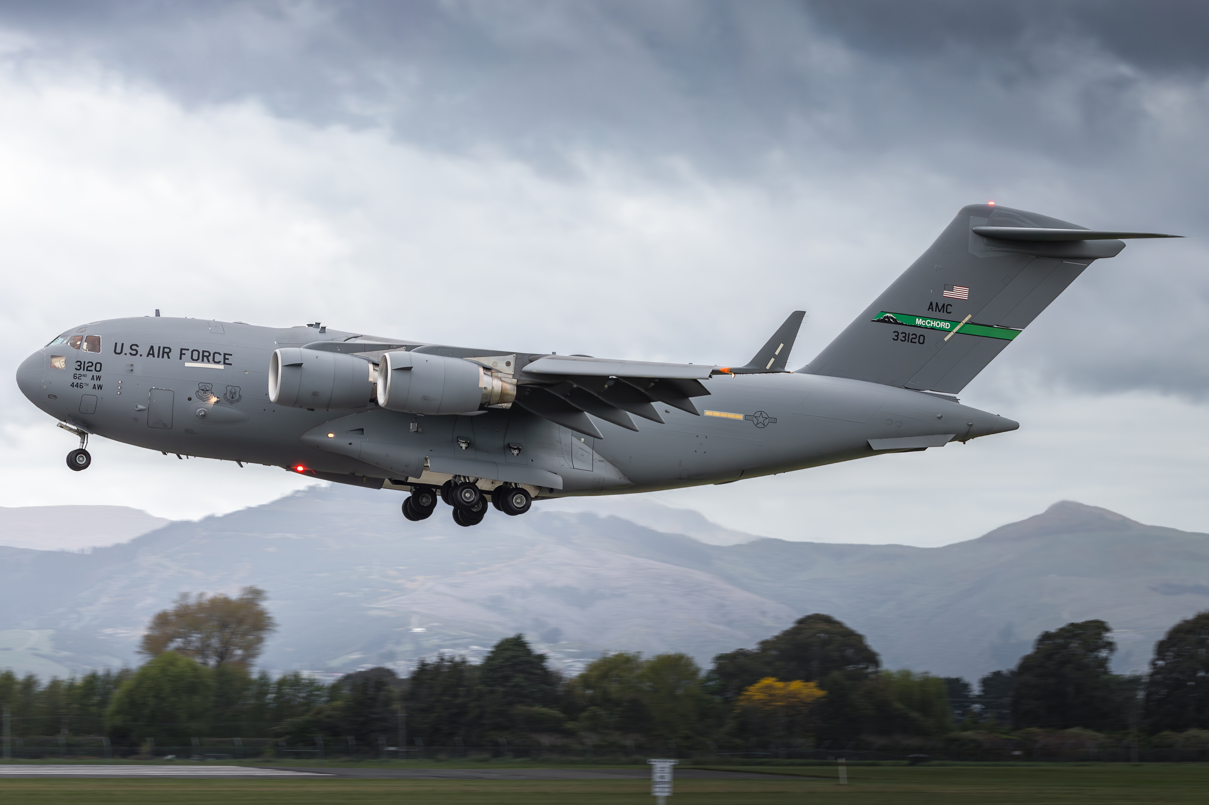 Full size: USAF - United States Air Force Boeing C-17 Globemaster III 03-3120 at Christchurch International Airport