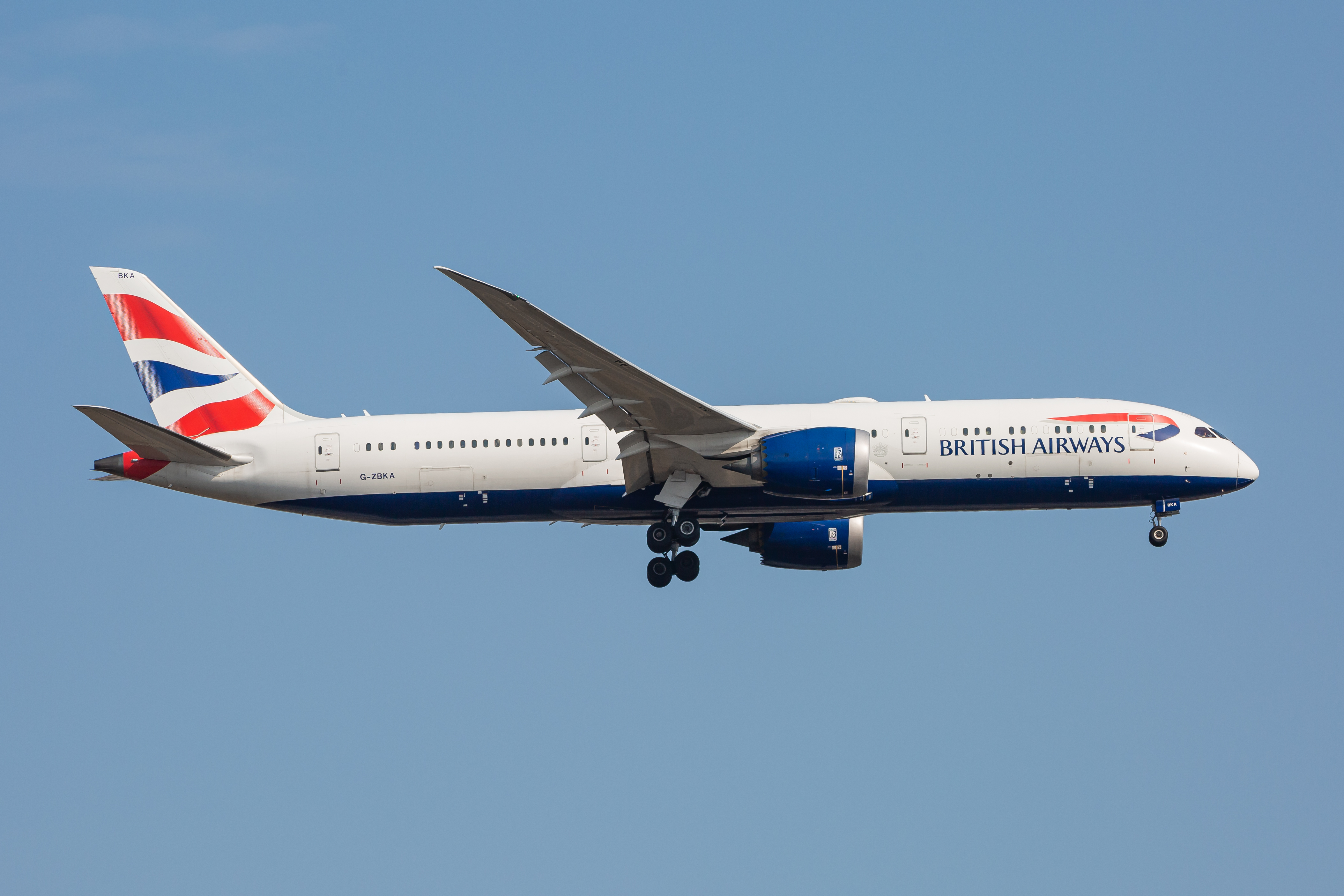 Full size: British Airways Boeing 787-9 G-ZBKA at Washington Dulles International Airport