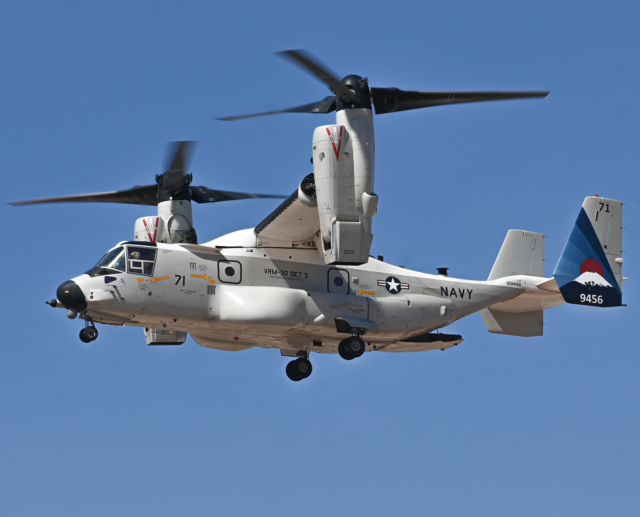 Full size: USN - United States Navy Bell Boeing CMV-22B Osprey 169456 at Aeropuerto de Cabo San Lucas Internacional