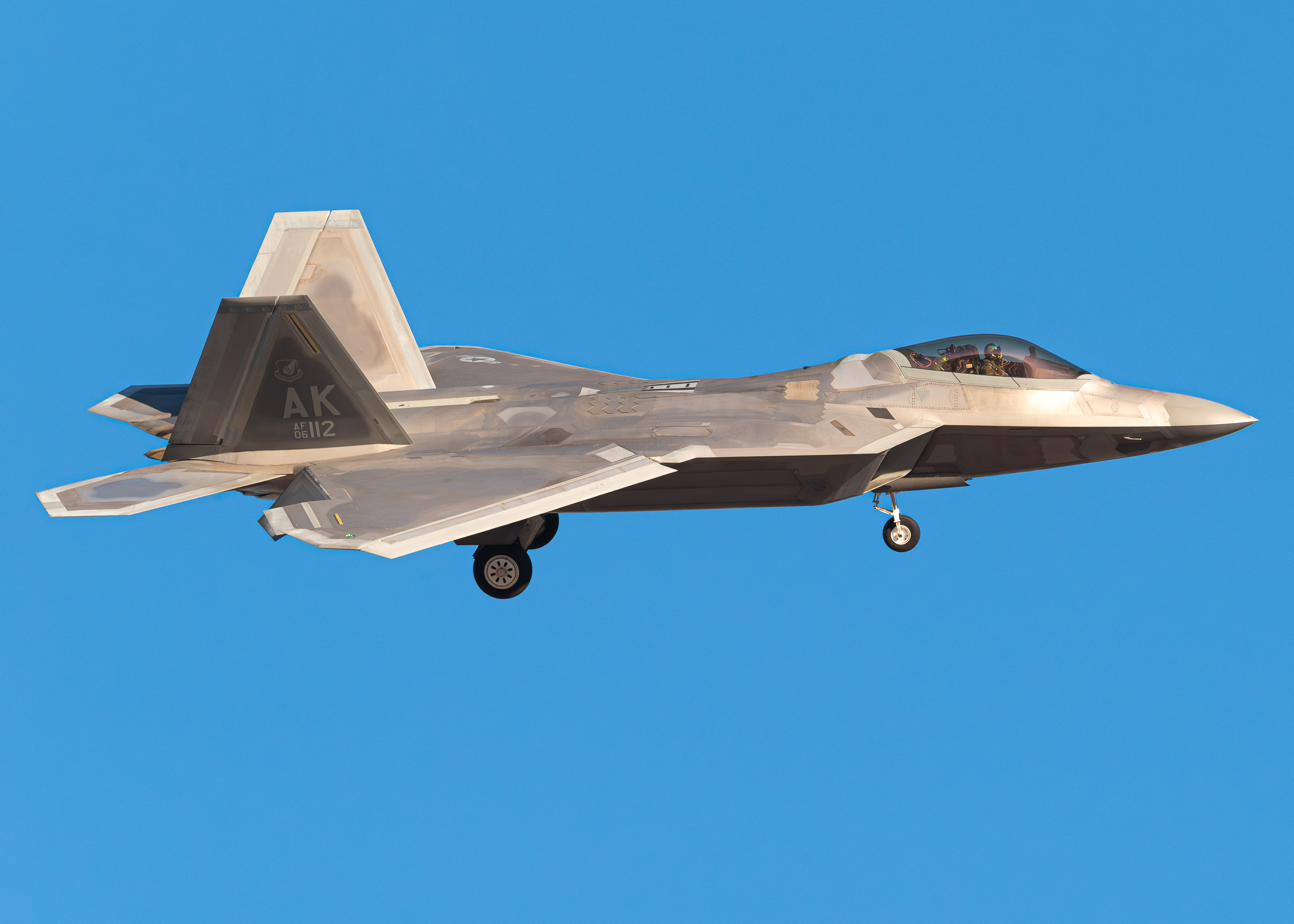 Full size: USAF - United States Air Force Lockheed Martin F-22A Raptor 06-4112 at Nellis Air Force Base