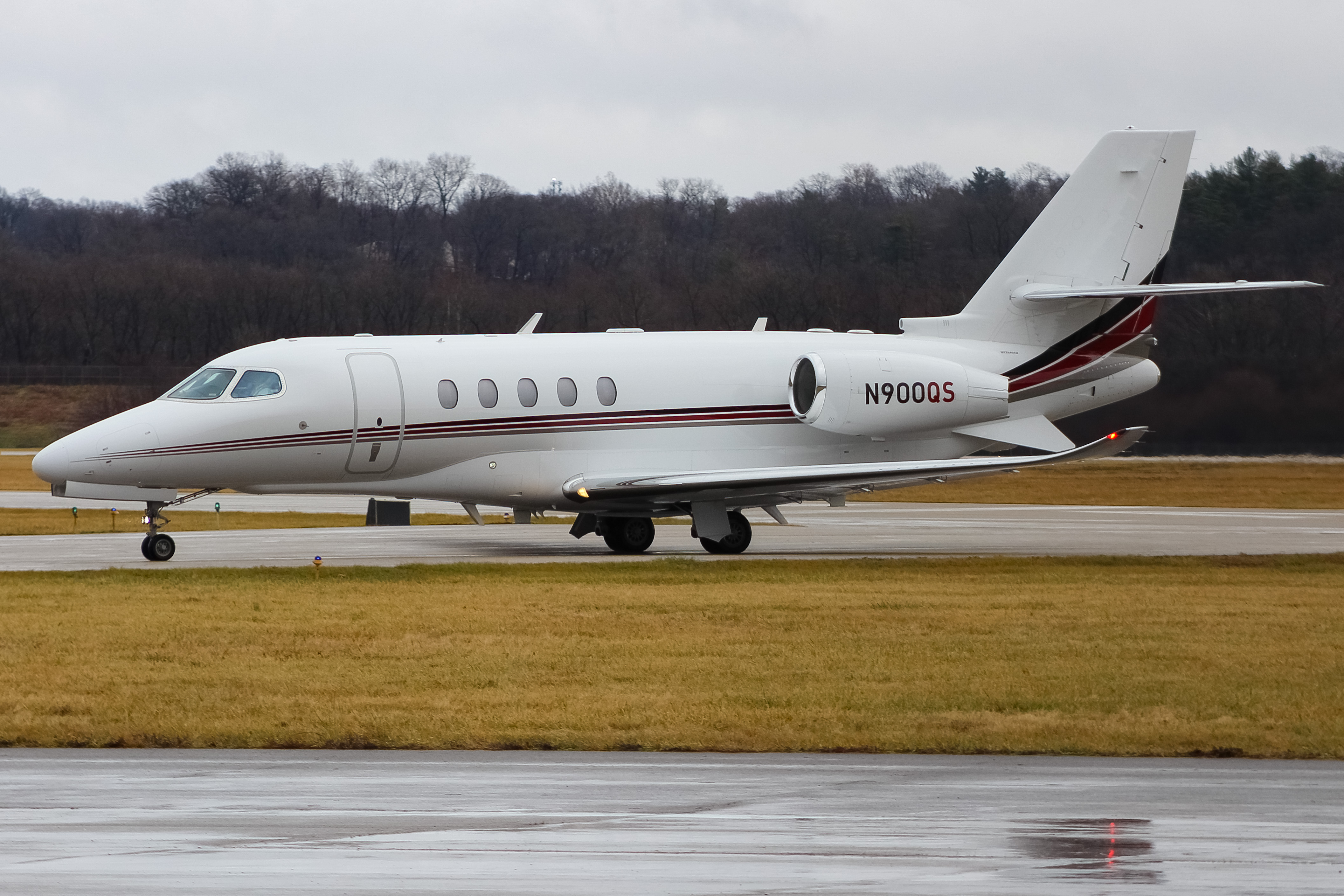 Full size: NetJets Cessna Citation 680A Latitude N900QS at Cincinnati Municipal Airport/Lunken Field