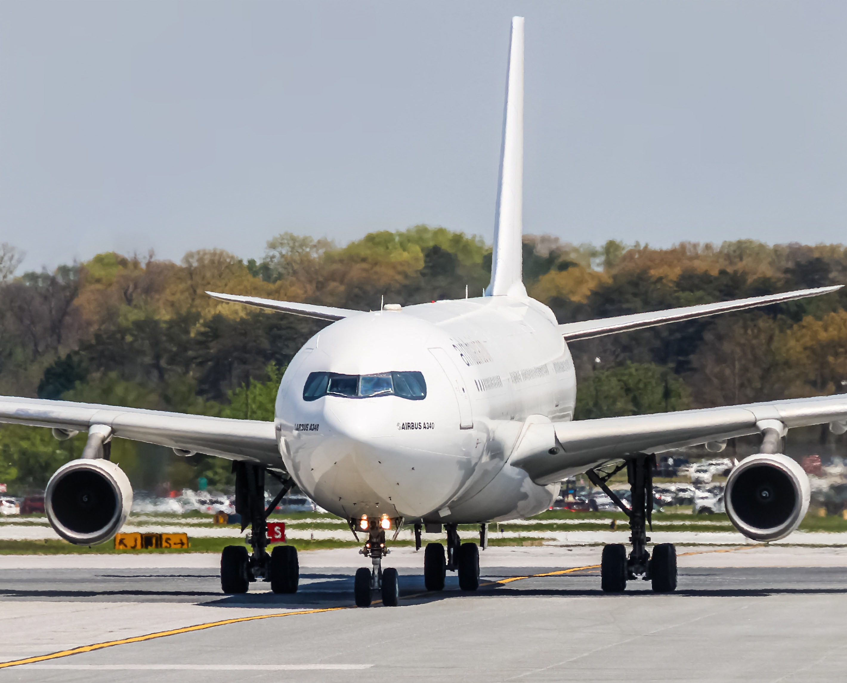 Full size: Airhub Aviation  Airbus A340-300 9H-ZMK at Baltimore/Washington International Thurgood Marshall Airport
