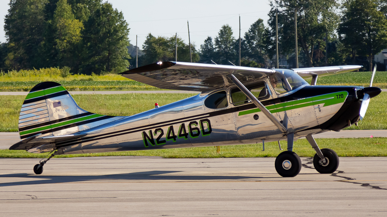 Full size: PRIVATE Cessna 170 N2446D at Delaware Municipal Airport