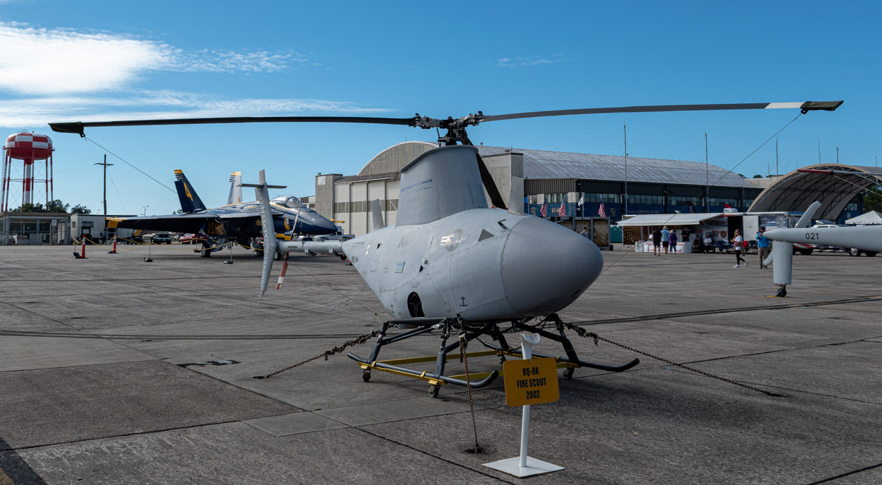Full size: US Navy RQ-8A Fire Scout 166400 at Pamplona Airport