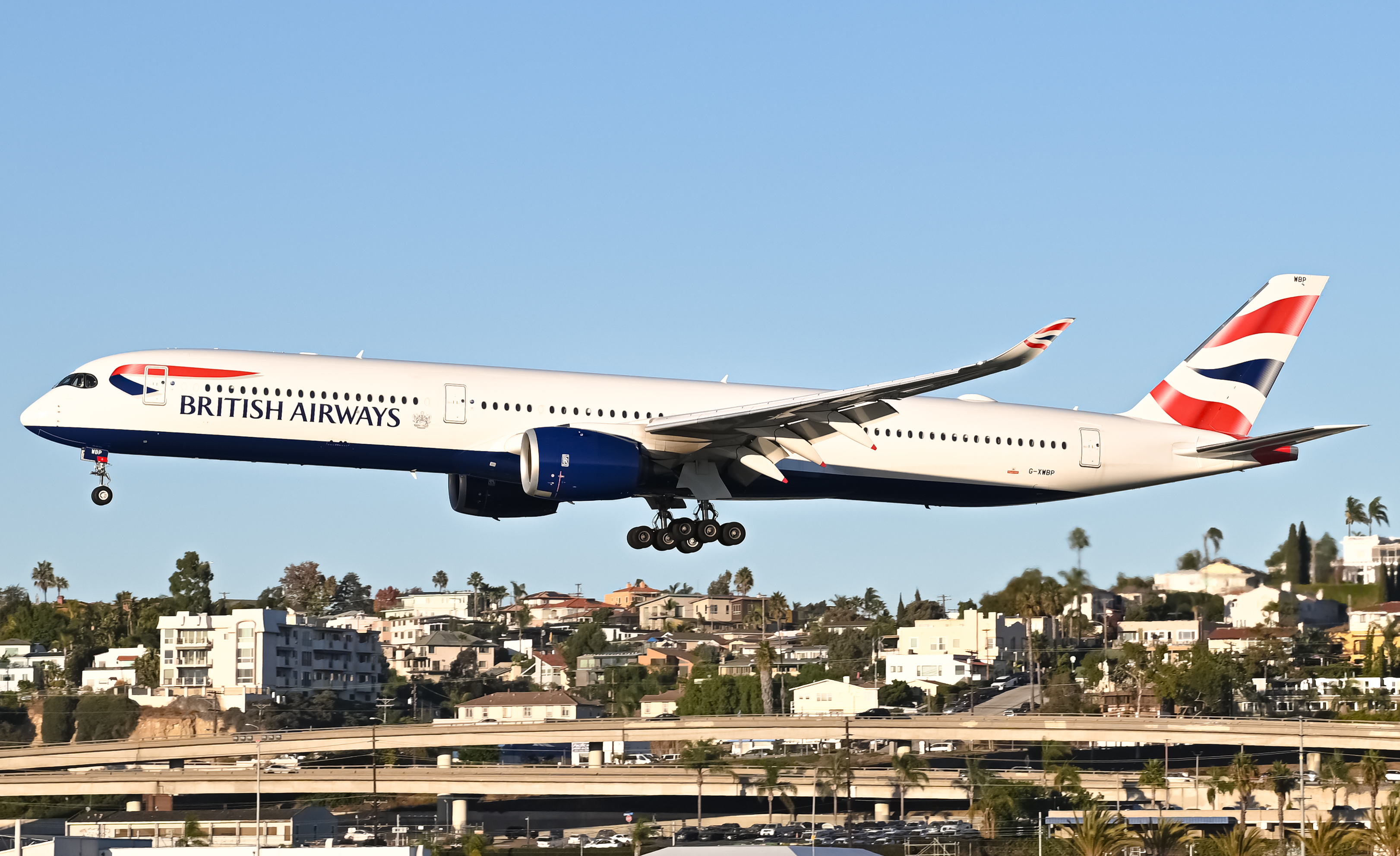 Full size: British Airways Airbus A350-1000 G-XWBP at San Diego International Airport