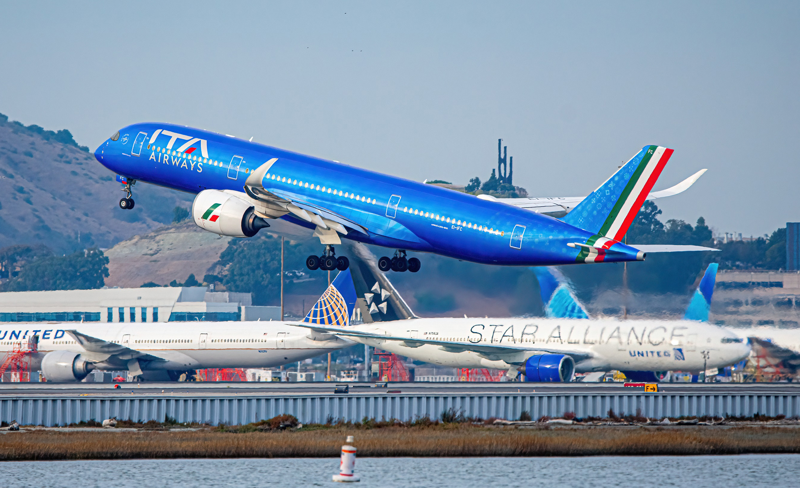 Full size: ITA Airways Airbus A350-900 EI-IFC at San Francisco International Airport