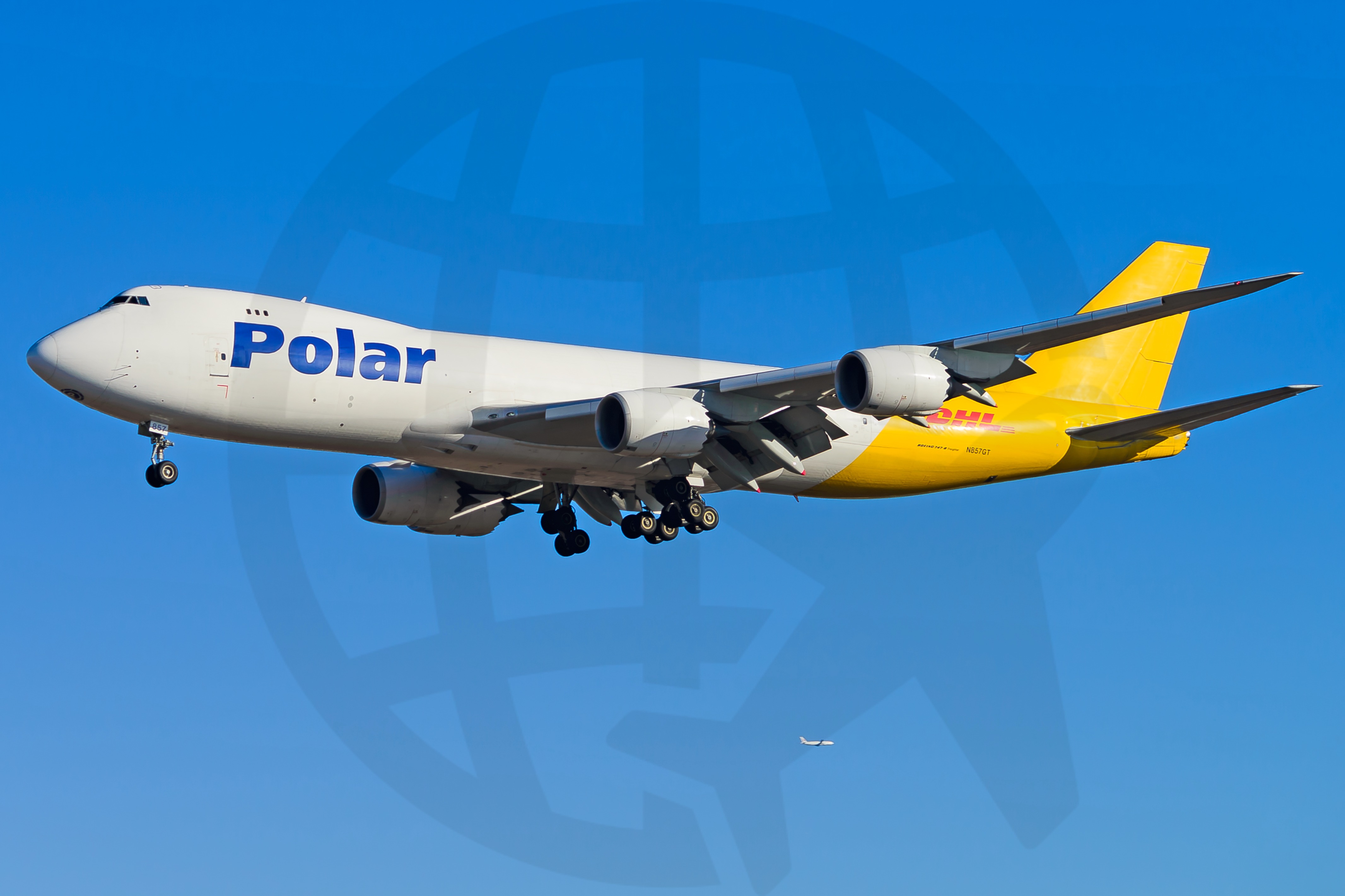 Full size: Polar Air Boeing 747-8i N857GT at Los Angeles International Airport