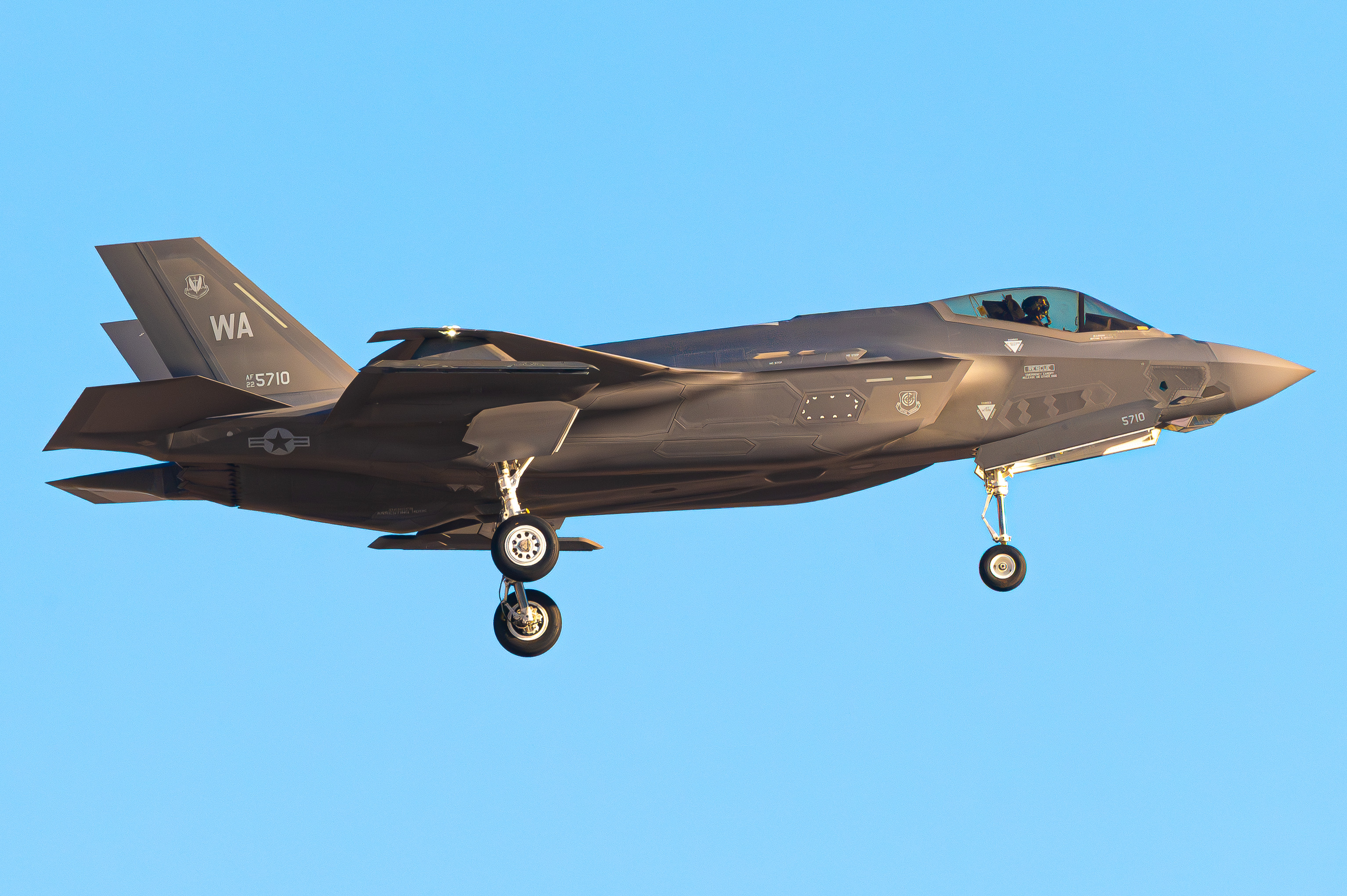 Full size: USAF - United States Air Force Lockheed Martin F-35 Lightning 22-5710 at Nellis Air Force Base