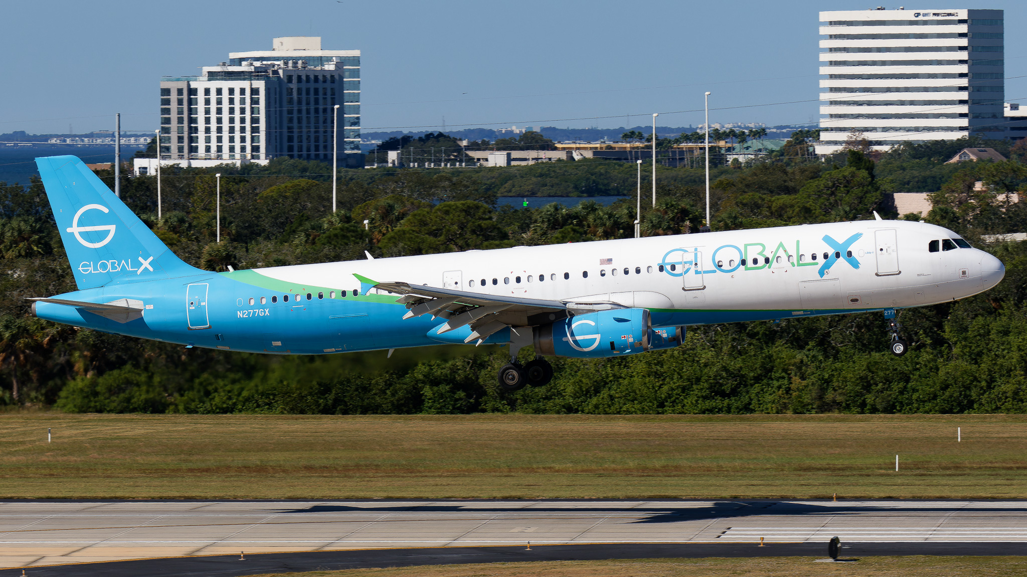 Full size: Global X Airbus A321-200 N277GX at Tampa International Airport