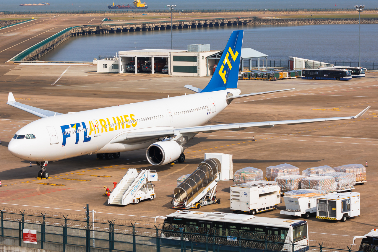 Full size: FTL Airlines Airbus A330-200 F-HFTL at Macau International Airport