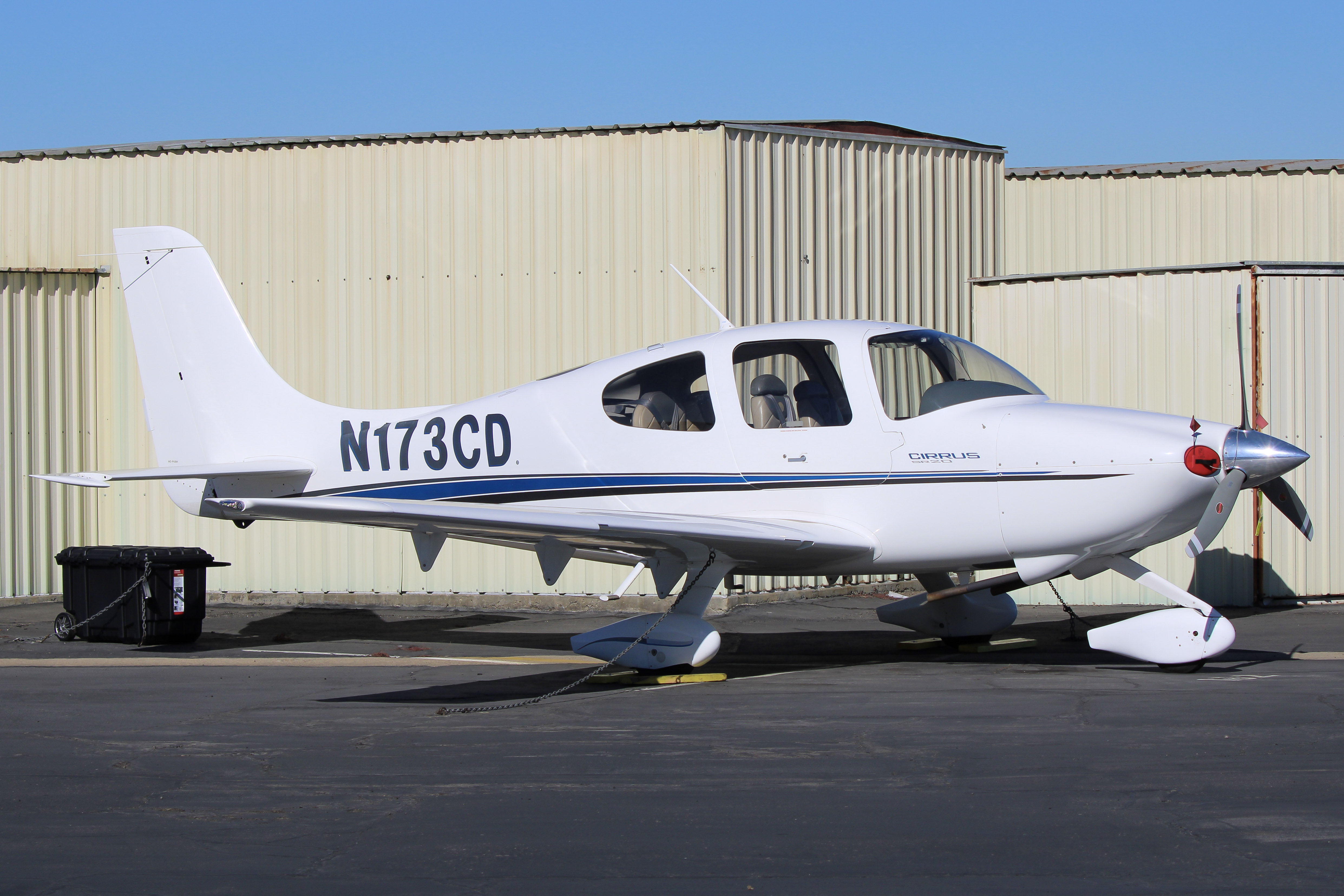 Full size: VE Transportation Inc Cirrus SR20 N173CD at Montgomery-Gibbs Executive Airport