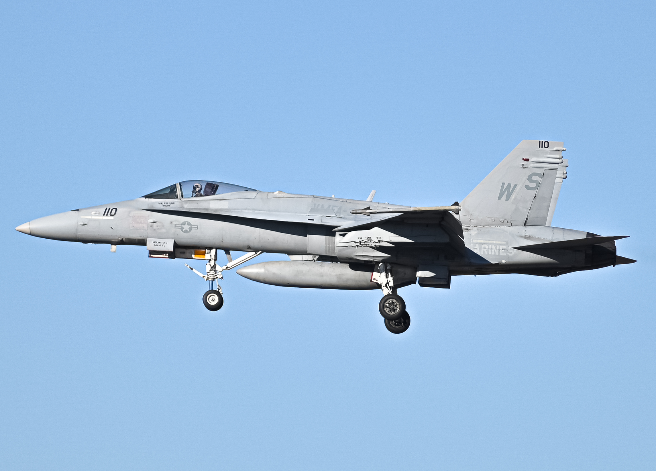 Full size: USMC - United States Marine Corp McDonnel Douglas F/A-18 Hornet 164713 at Brown Field Municipal Airport