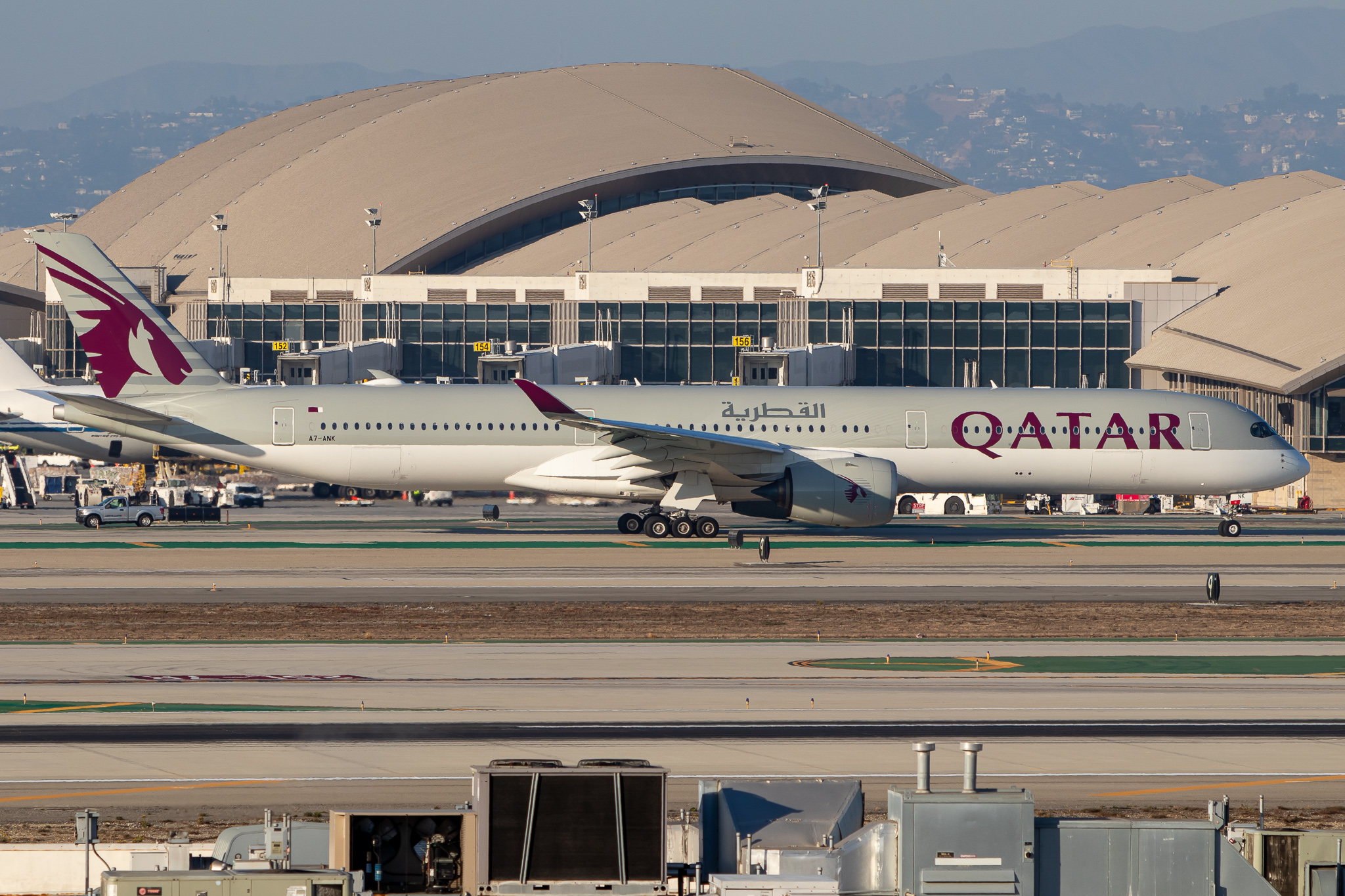 Full size: Qatar Airways Airbus A350-1000 A7-ANK at Los Angeles International Airport