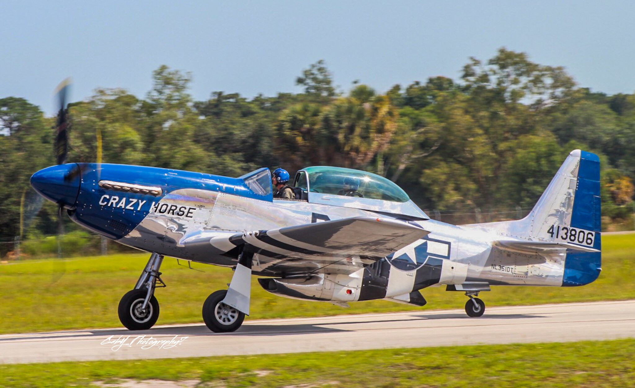 Full size: Stallion 51 North American TF-51D N851D at Kissimmee Gateway Airport