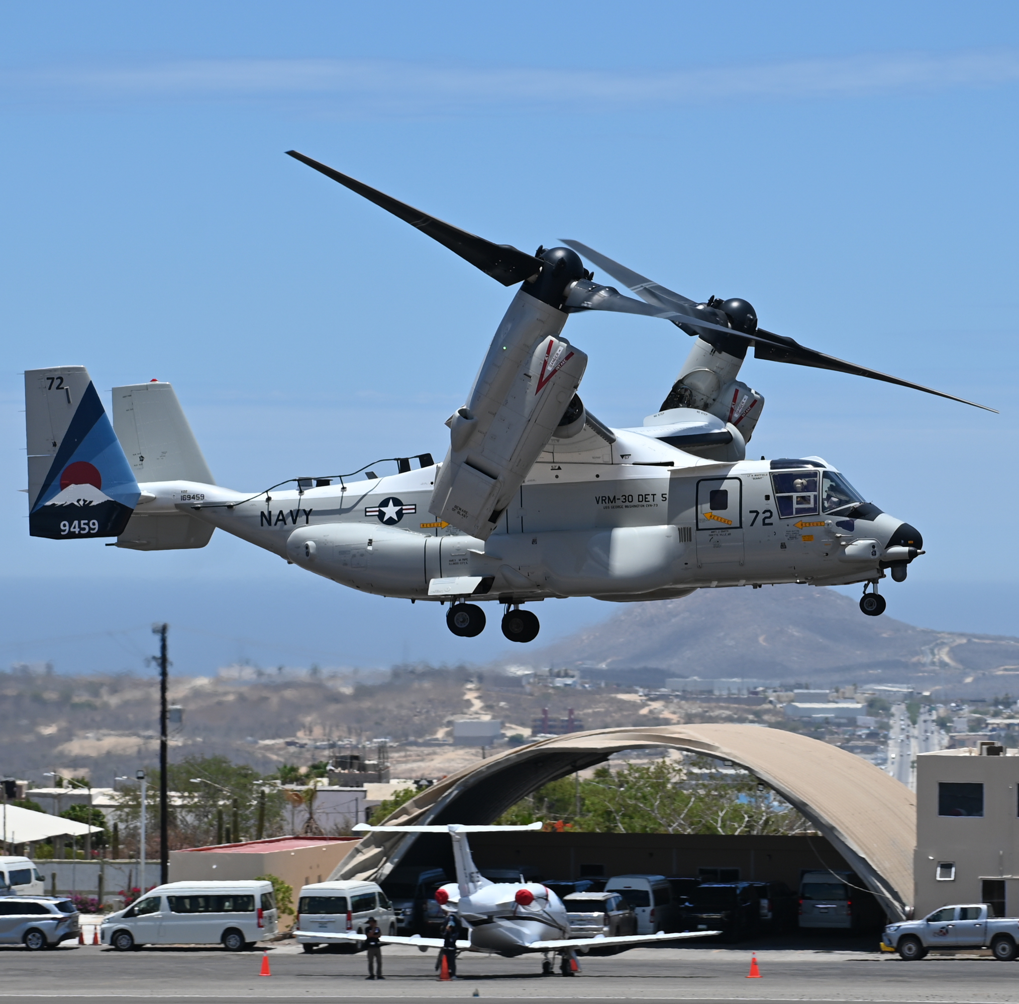 Full size: USN - United States Navy Bell Boeing CMV-22B Osprey 169459 at Aeropuerto de Cabo San Lucas Internacional