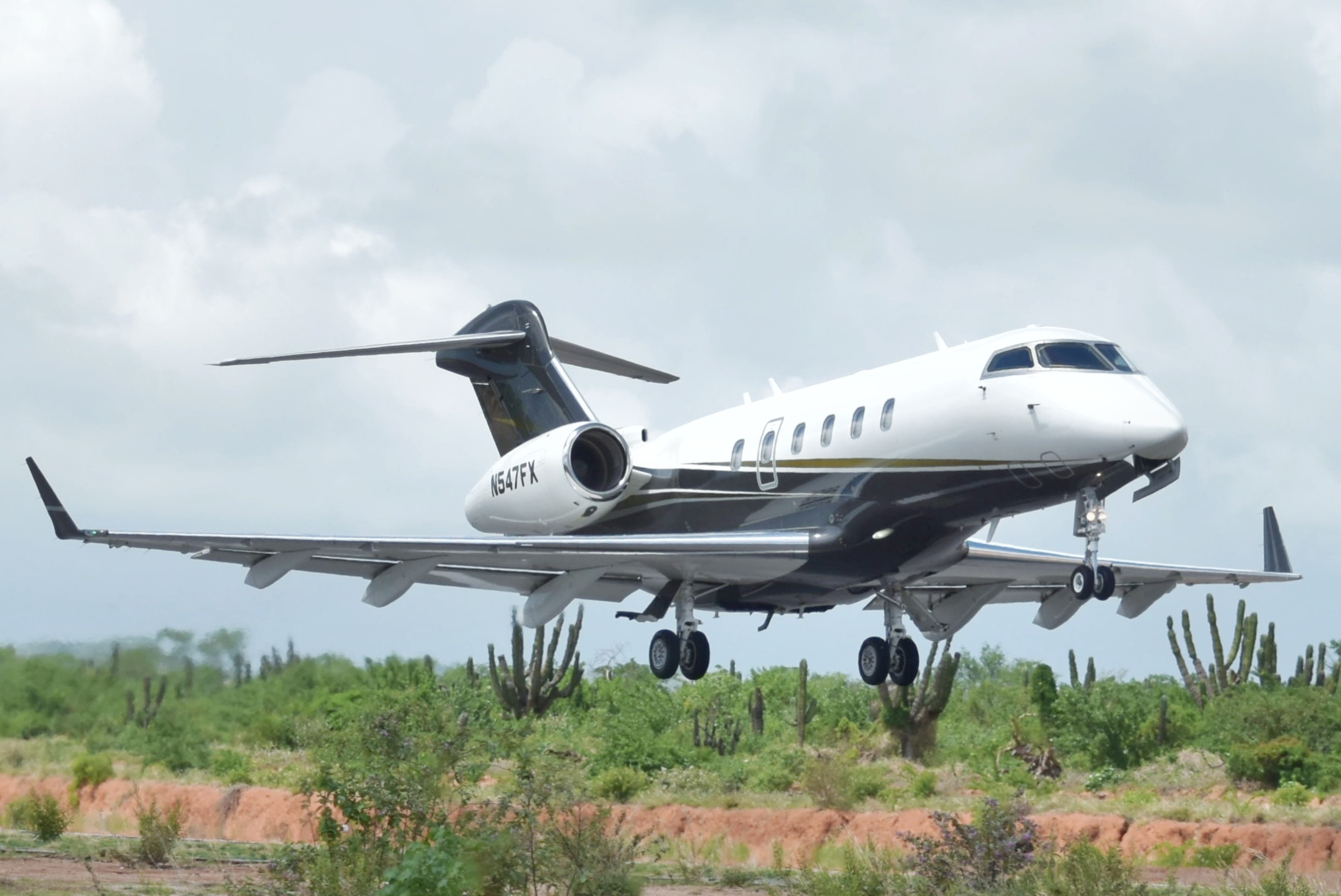 Full size: Flexjet Bombardier Challenger 300 N547FX at Aeropuerto de Cabo San Lucas Internacional