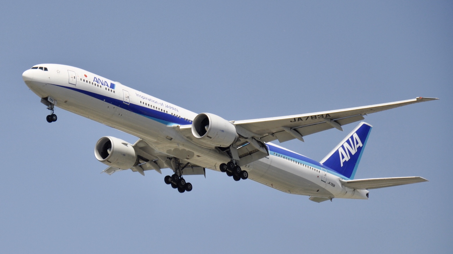 Full size: All Nippon Airways (ANA) Boeing 777-300ER JA783A at Chicago O'Hare International Airport