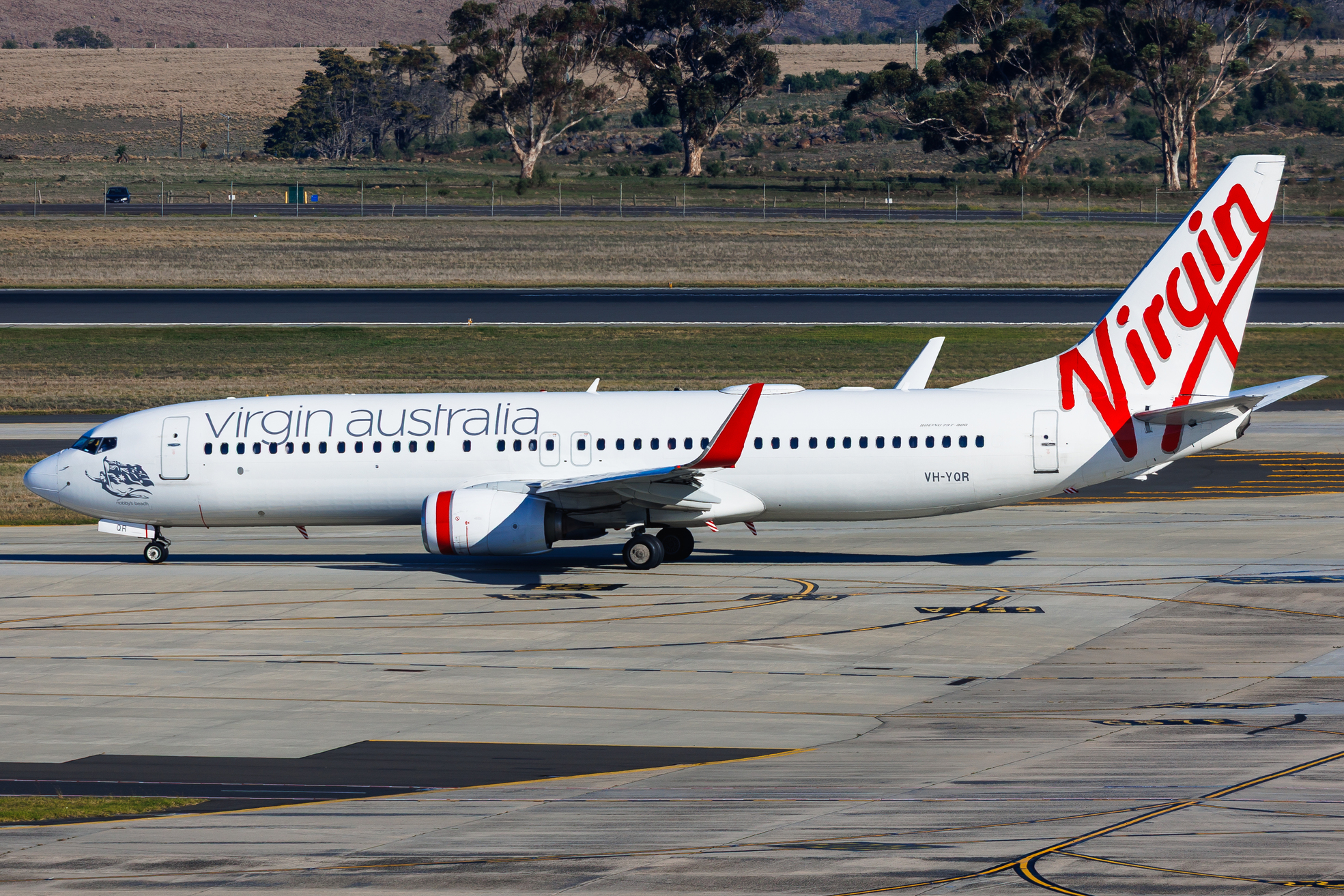 Full size: Virgin Australia Boeing 737-800 VH-YQR at Melbourne Airport