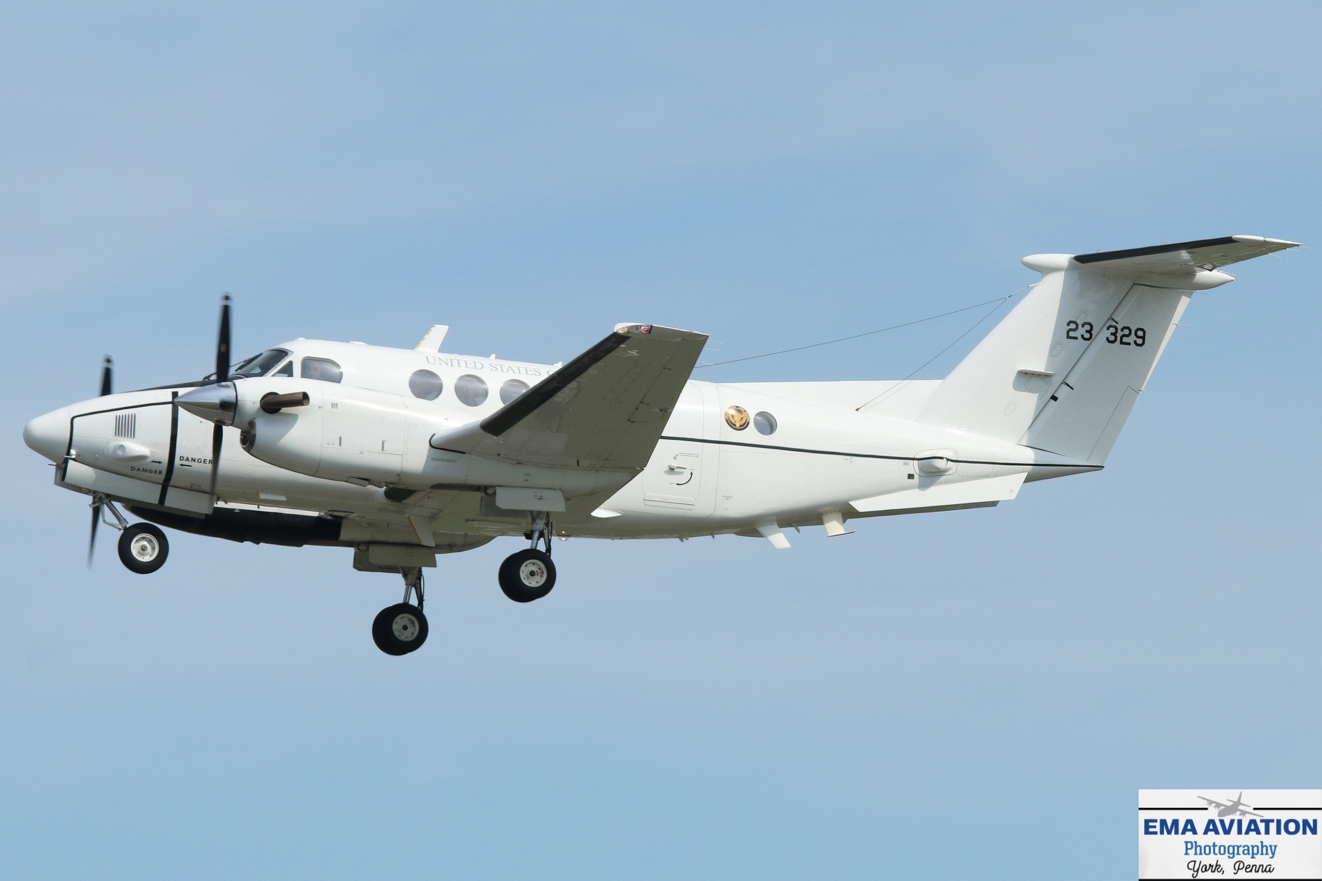 Full size: US Army Beechcraft C-12 92-03329 at Hagerstown Regional Airport-Richard A Henson Field