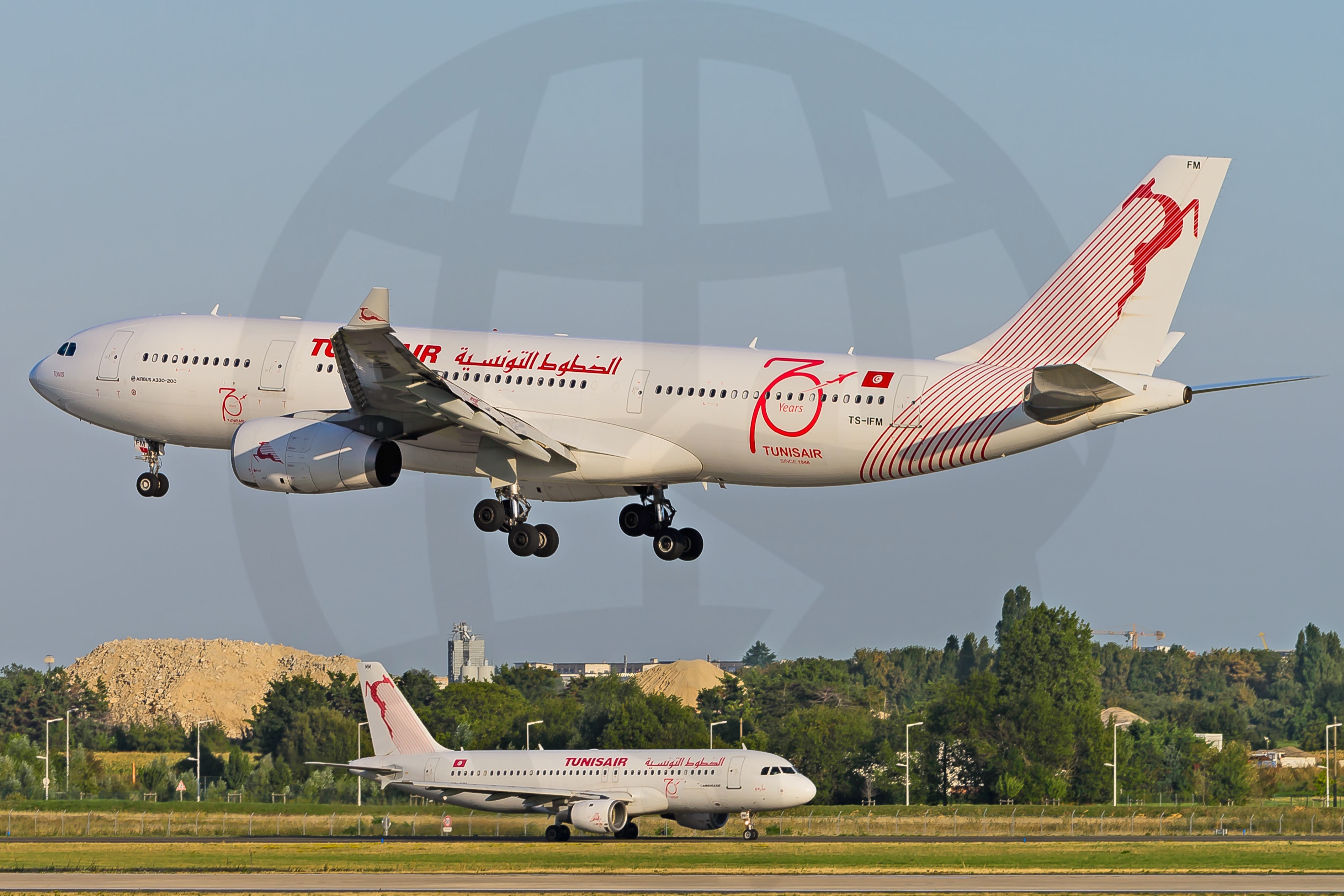 Full size: Tunisair Airbus A330-200 TS-IFM at Paris Orly Airport