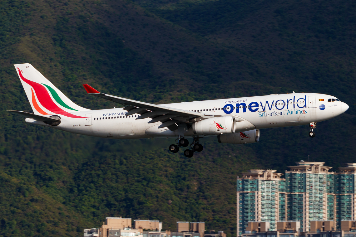 Full size: SriLankan Airlines Airbus A330-200 4R-ALH at Hong Kong International Airport