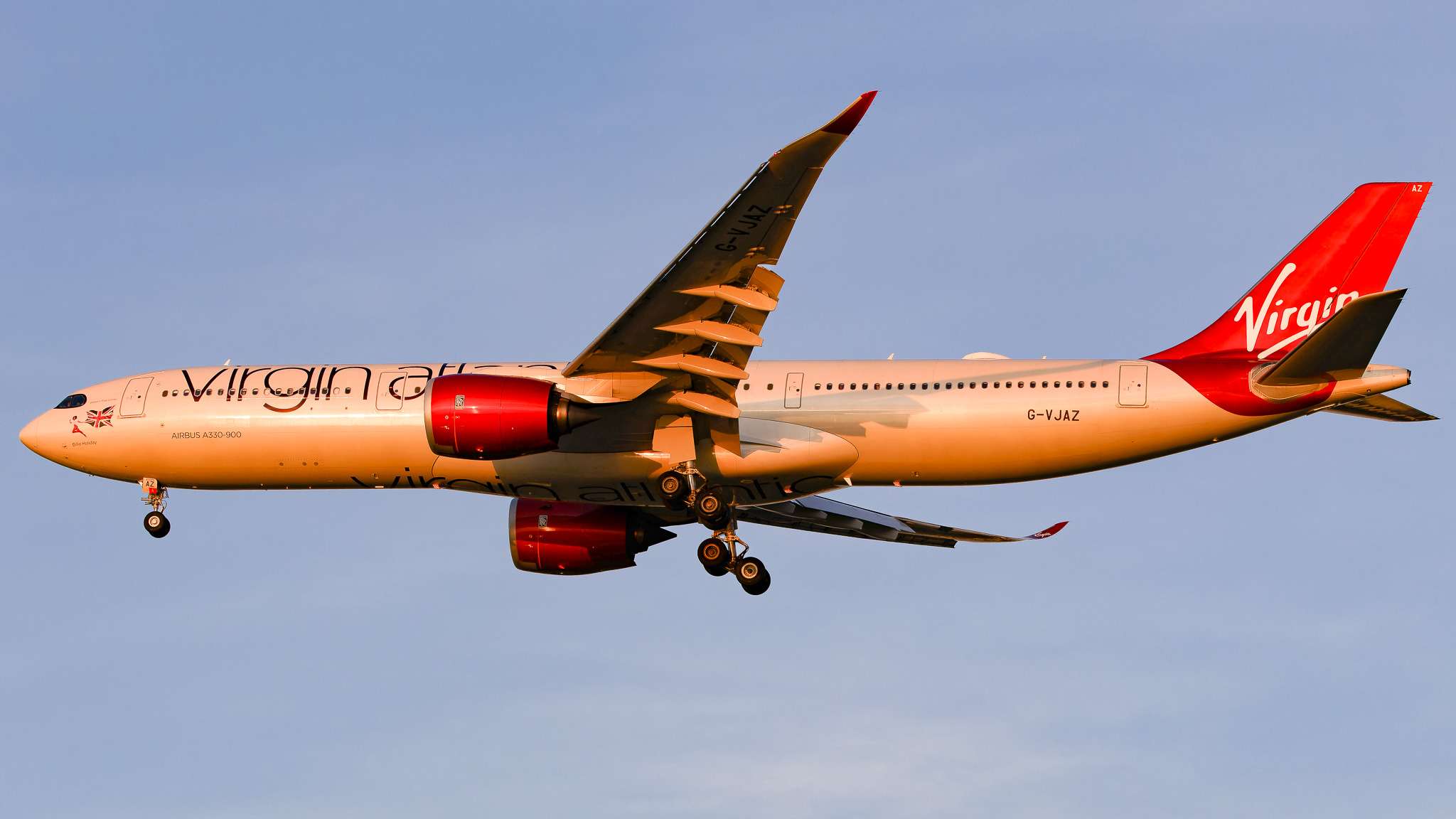 Full size: Virgin Atlantic Airbus A330-900 G-VJAZ at Tampa International Airport