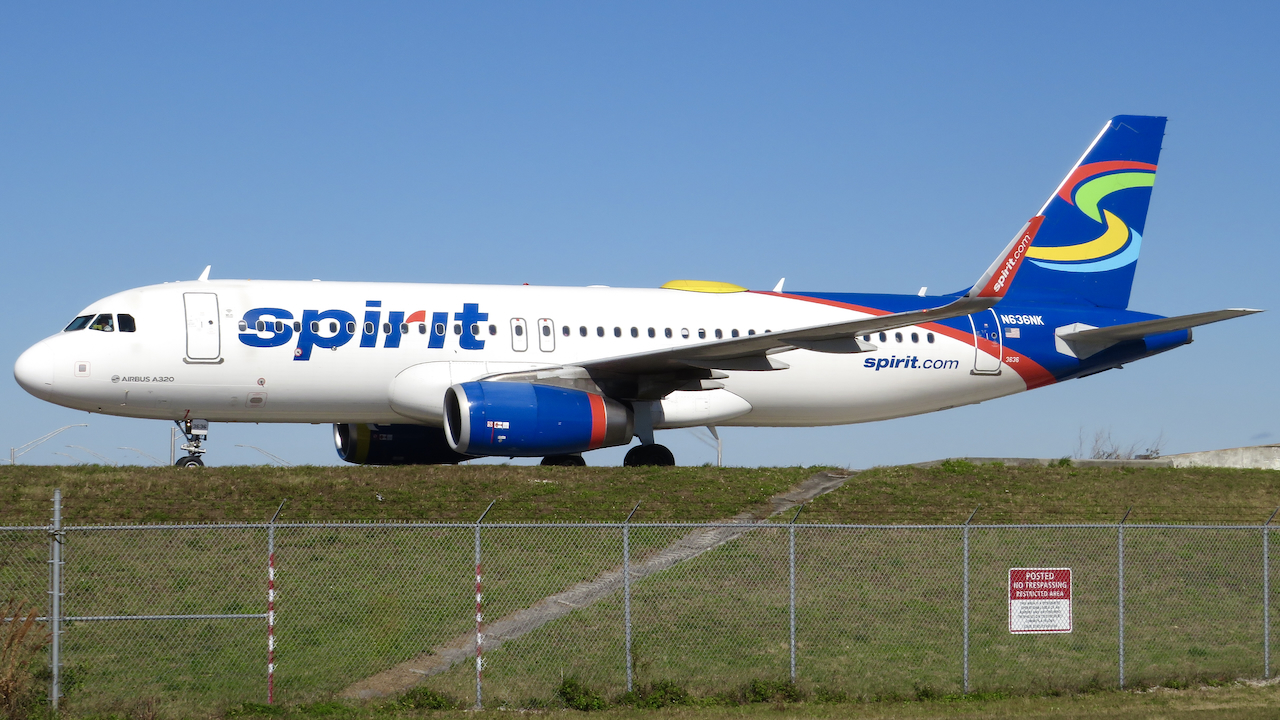 Full size: Spirit Airlines Airbus A320 N636NK at Orlando International Airport