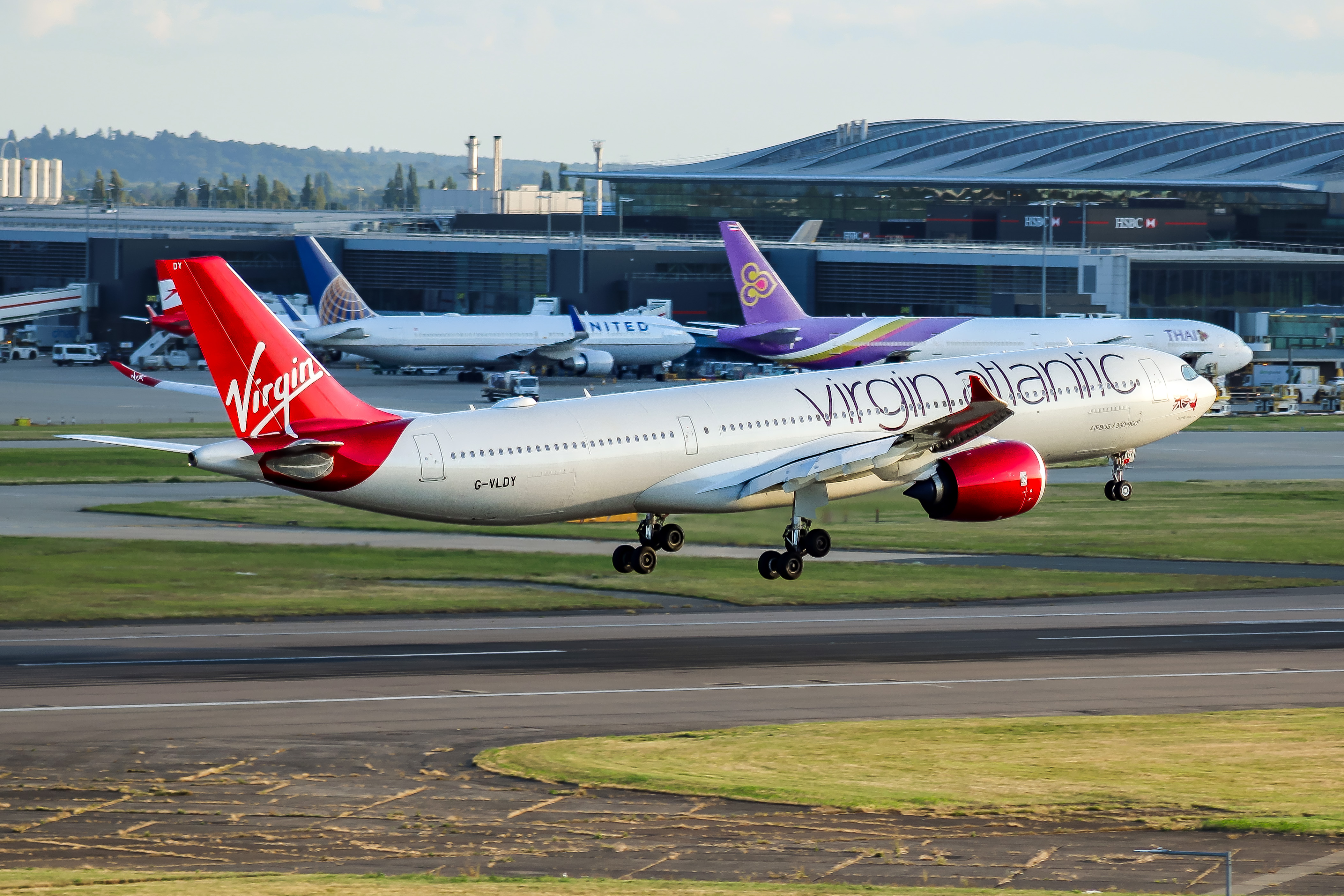 Full size: Virgin Atlantic Airbus A330-900 G-VLDY at London Heathrow International Airport