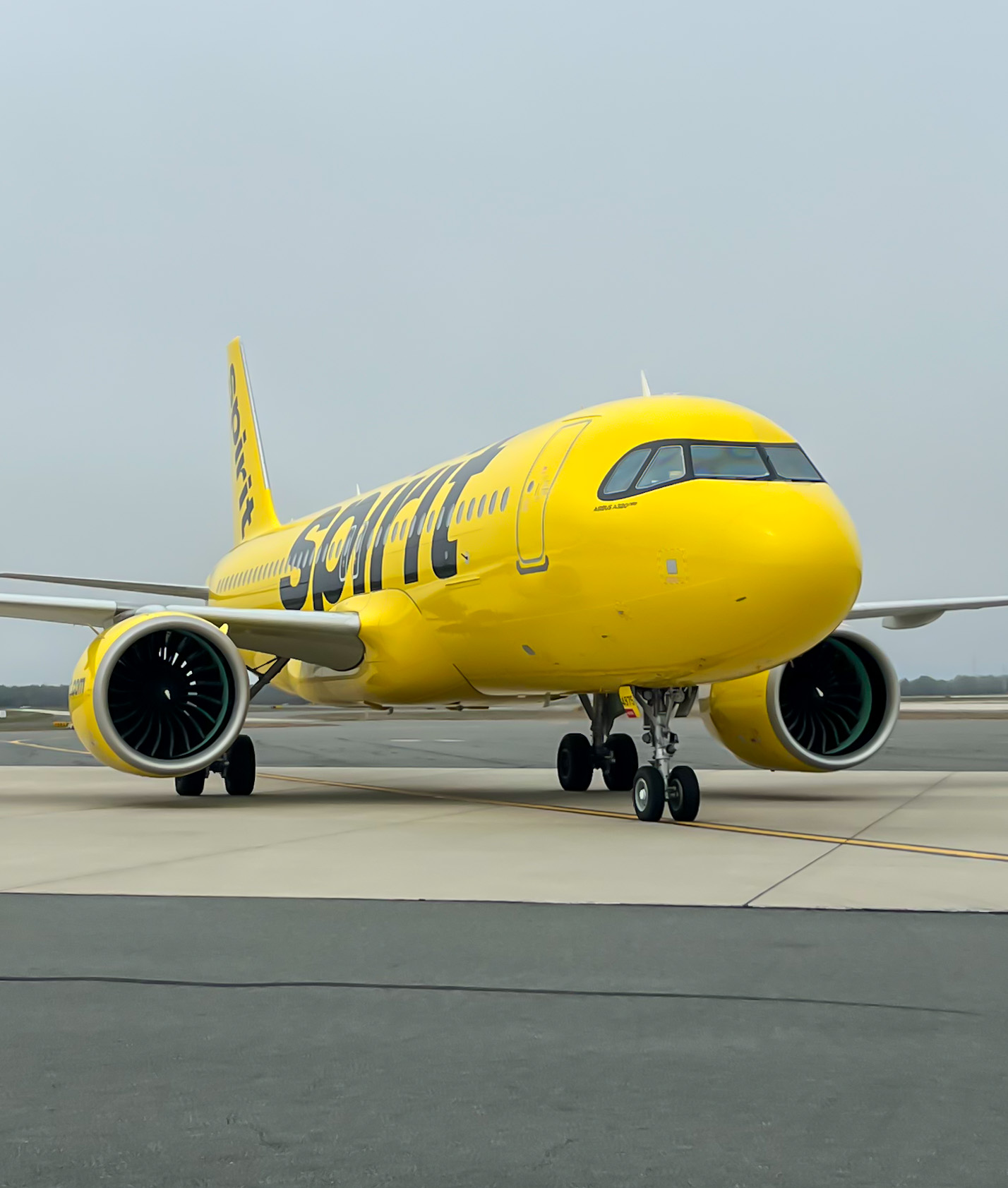 Full size: Spirit Airlines Airbus A320NEO N975NK at Atlantic City International Airport