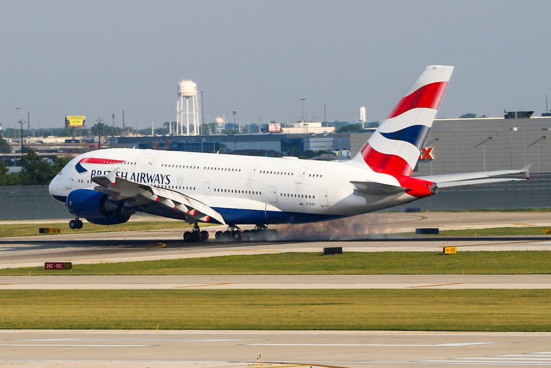 Full size: British Airways Airbus A380-800 G-XLEC at Chicago O'Hare International Airport