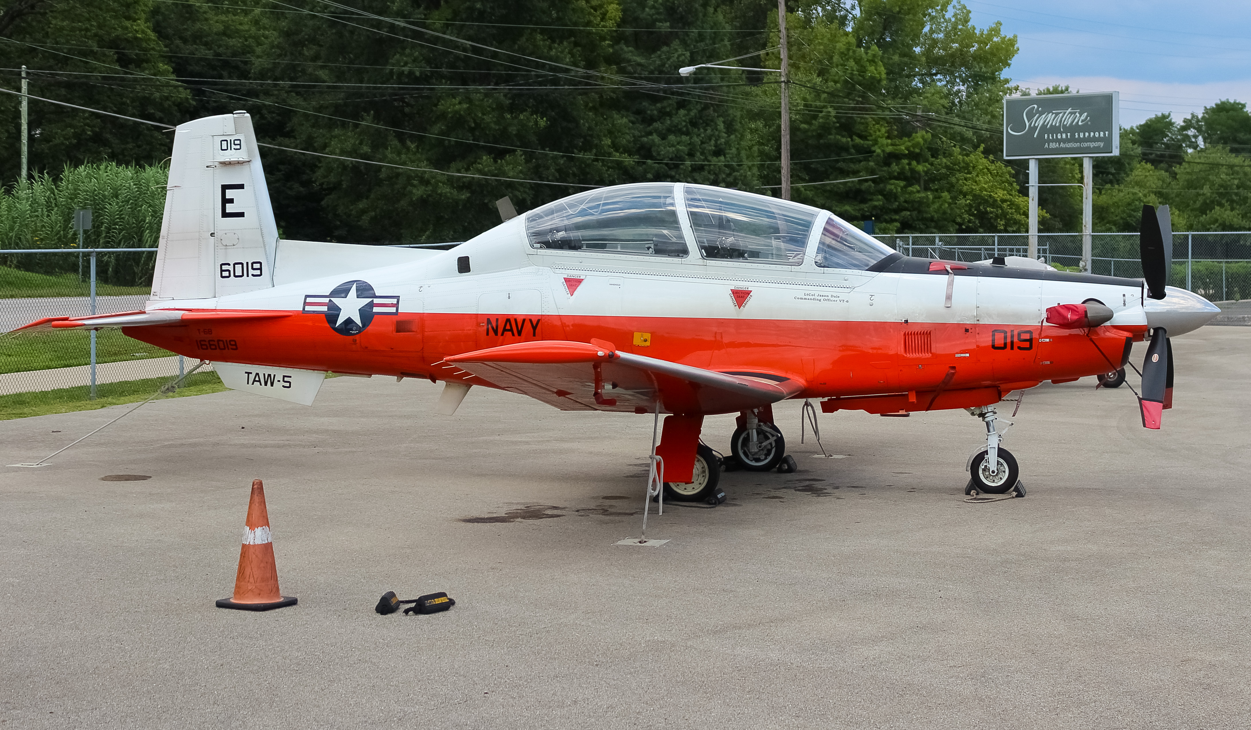 Full size: USN - United States Navy Beechcraft T-6 Texan II 166019 at Cincinnati Municipal Airport/Lunken Field