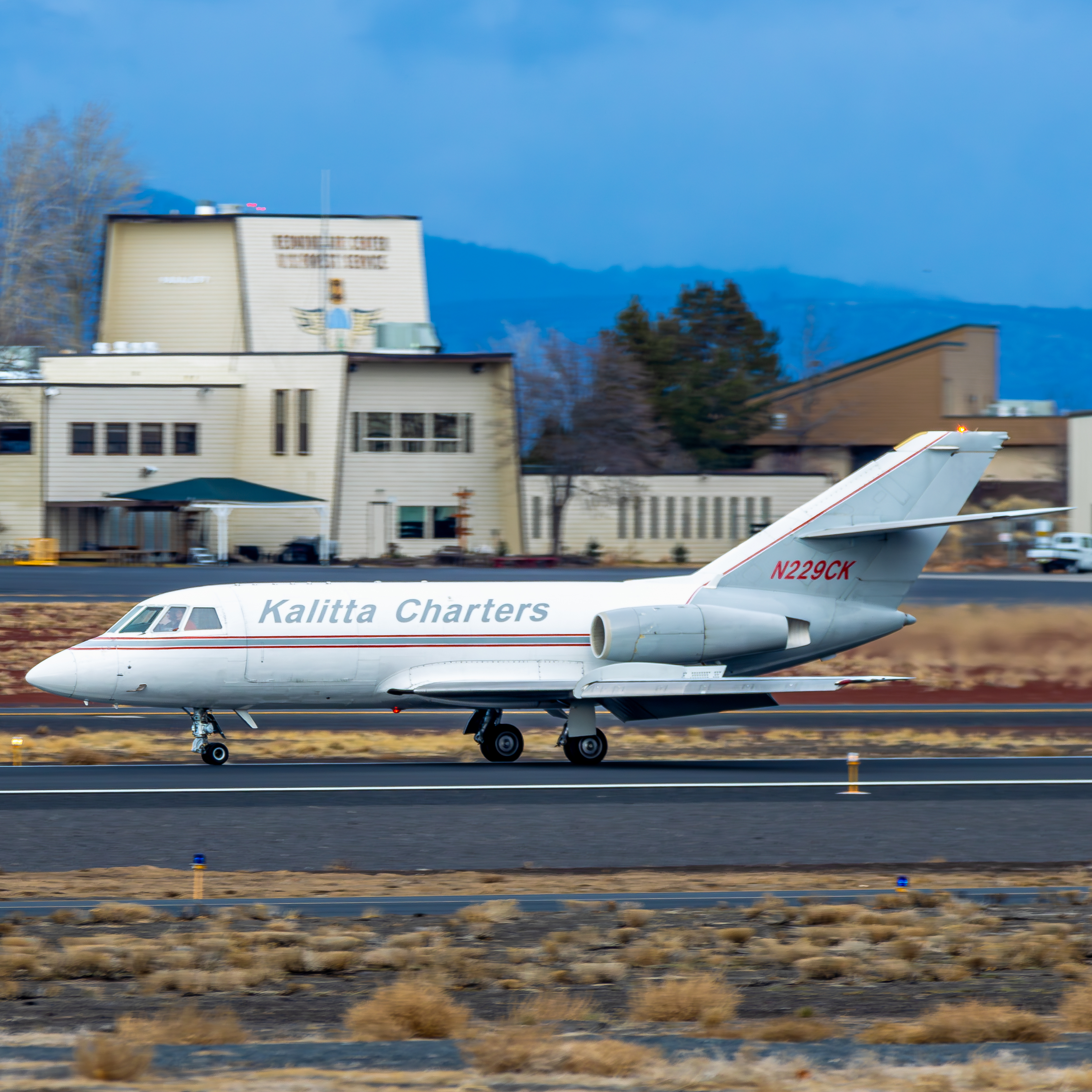 Full size: Kalitta Charters Dassault Falcon 20 N229CK at Roberts Field Airport