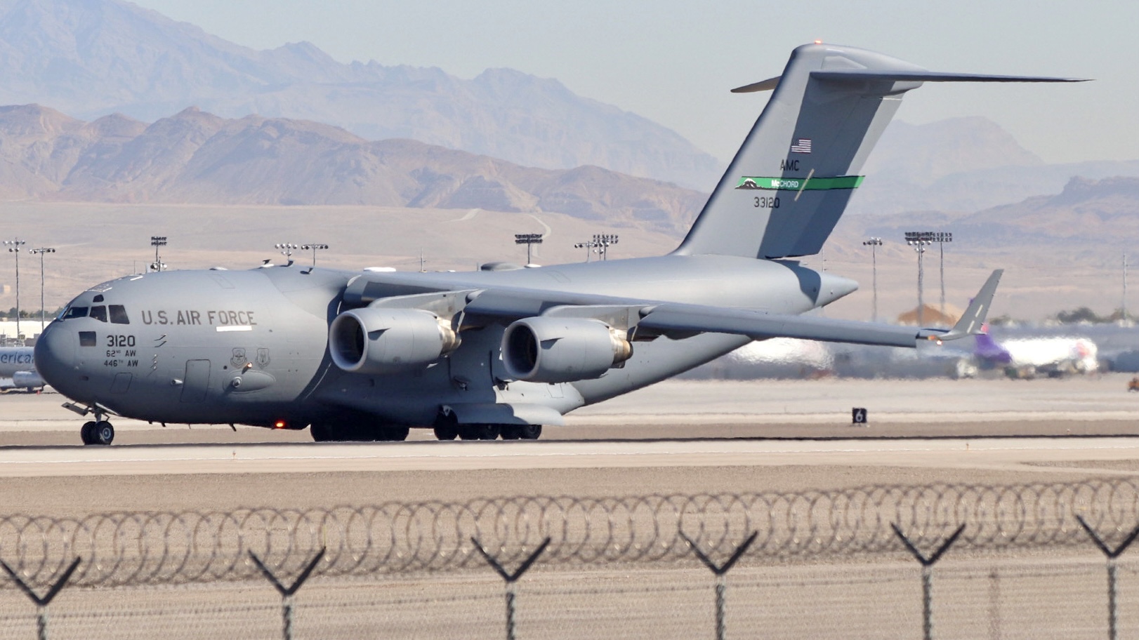 Full size: USAF - United States Air Force Boeing C-17 Globemaster III 03-3120 at Harry Reid International Airport