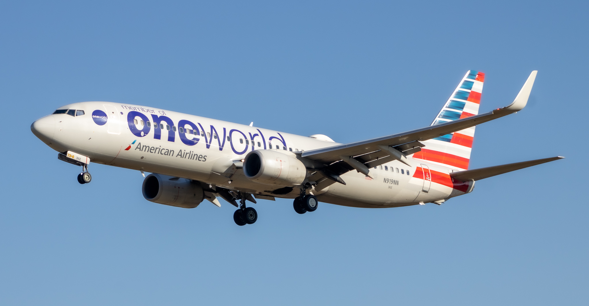 Full size: American Airlines Boeing 737-800 N919NN at Baltimore/Washington International Thurgood Marshall Airport
