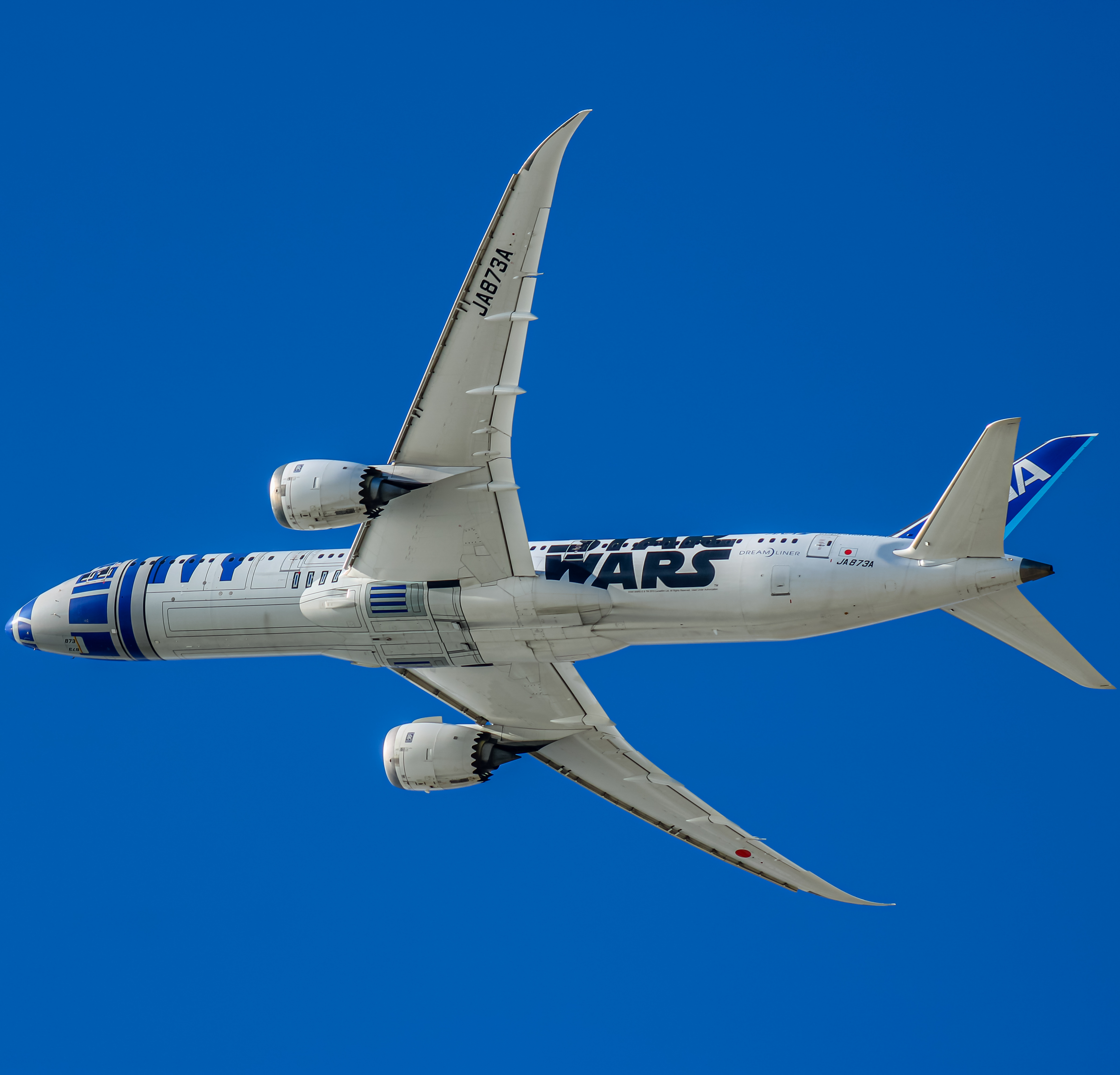 Full size: All Nippon Airways Boeing 787-9 JA873A at Los Angeles International Airport