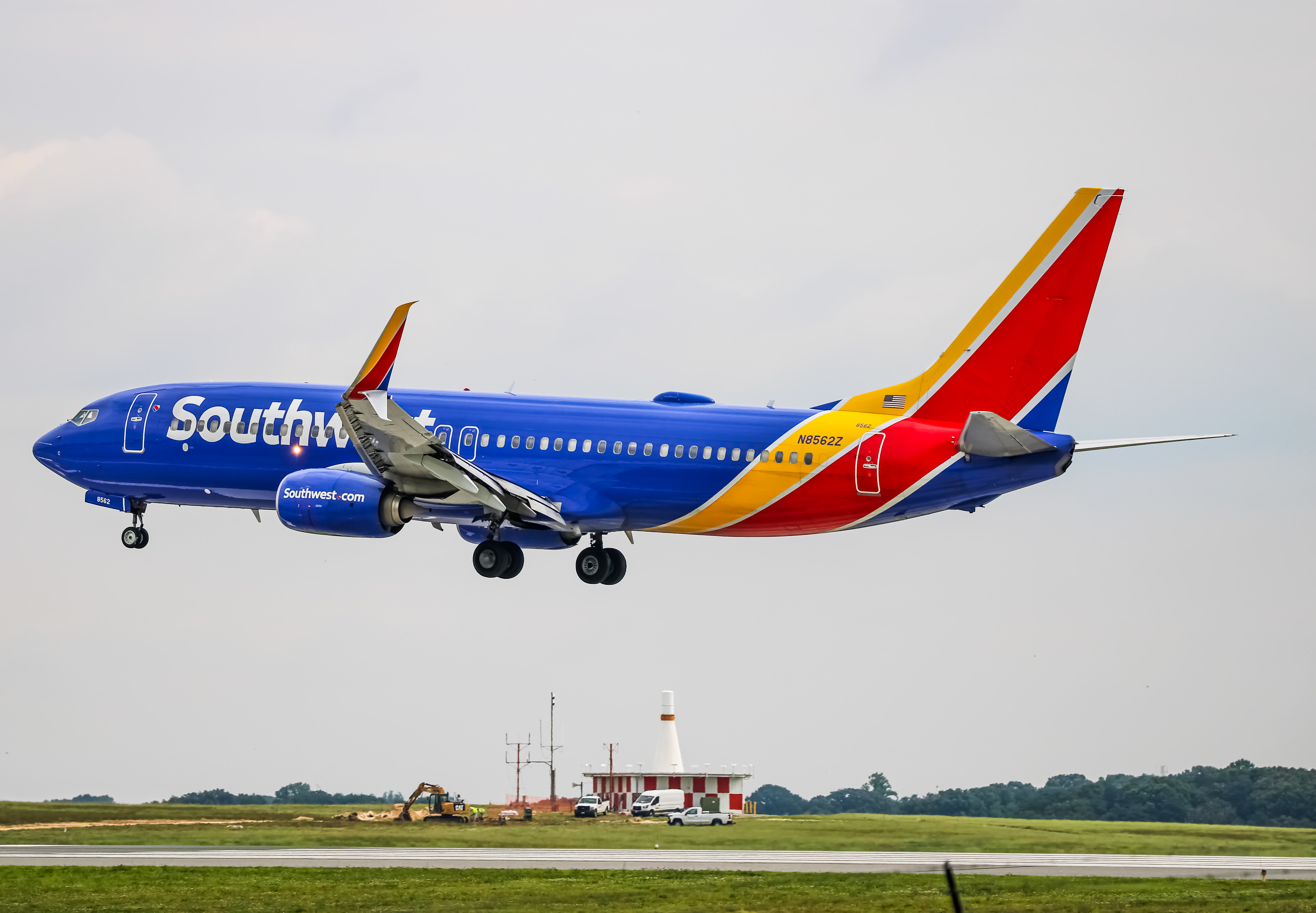 Full size: Southwest Airlines Boeing 737-800 N8652Z at Baltimore/Washington International Thurgood Marshall Airport