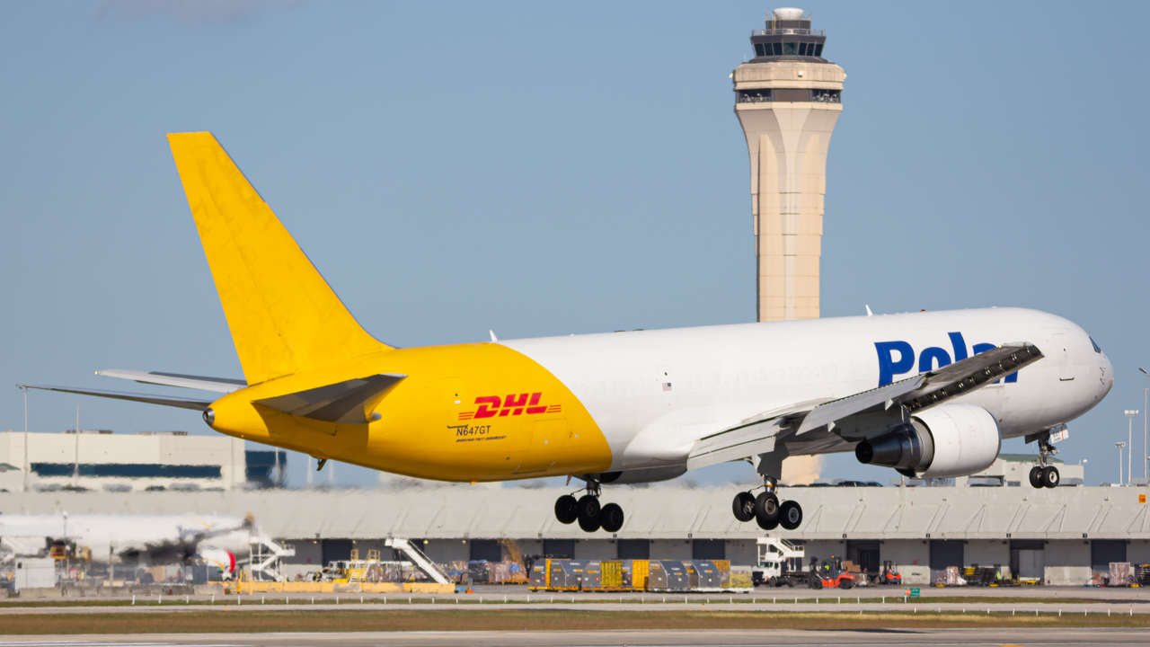 Full size: Polar Air Boeing 767-300F N647GT at Miami International Airport